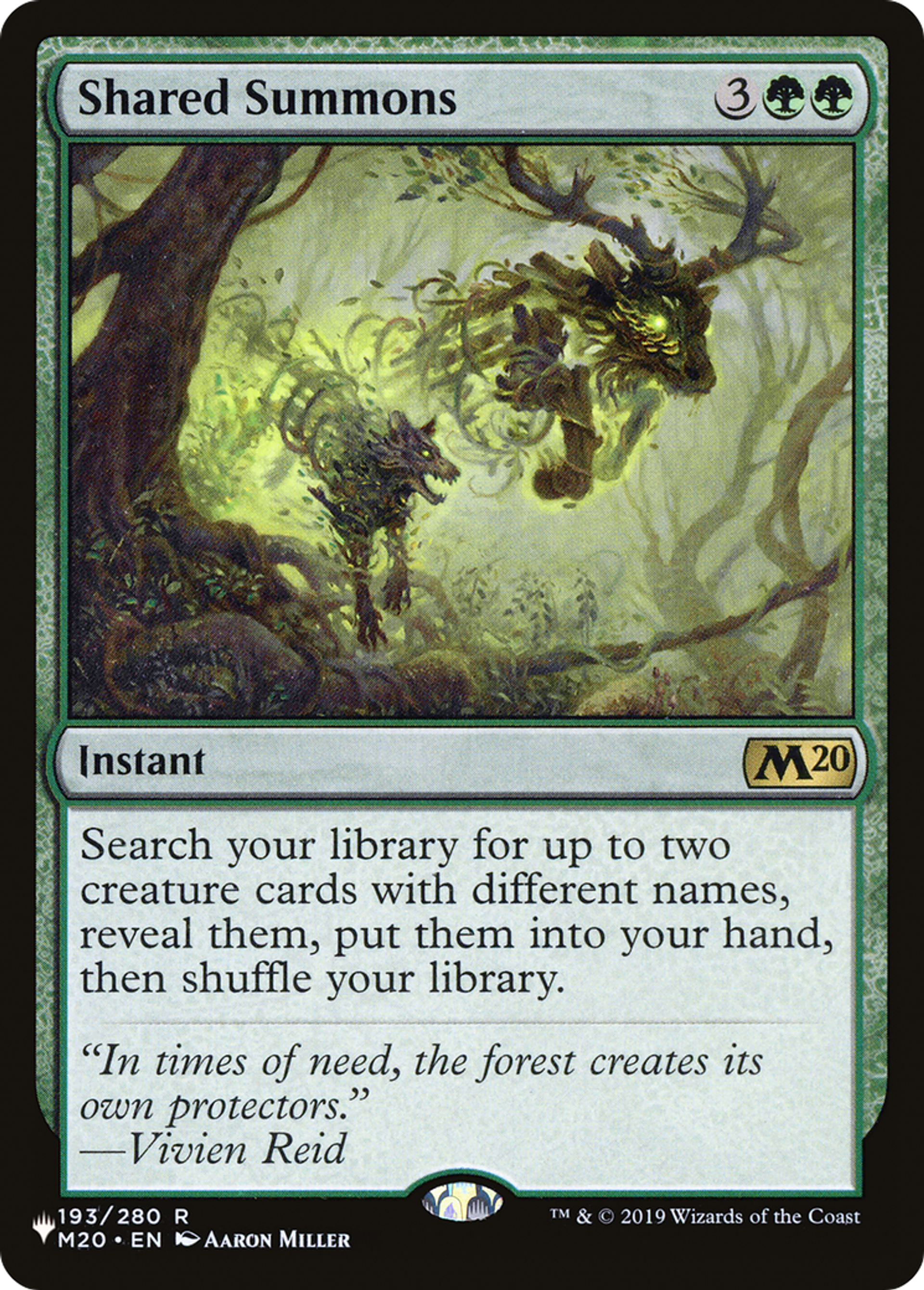 Recrutement partagé — The List — Magic: The Gathering