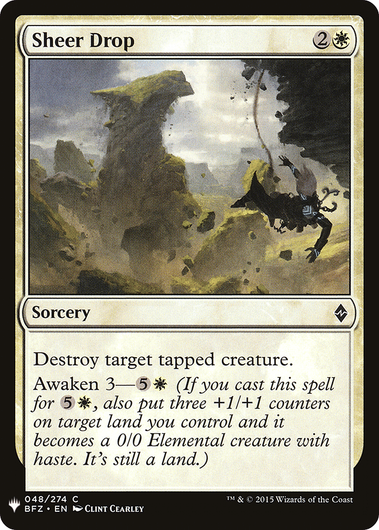 Sheer Drop — The List — Magic: The Gathering