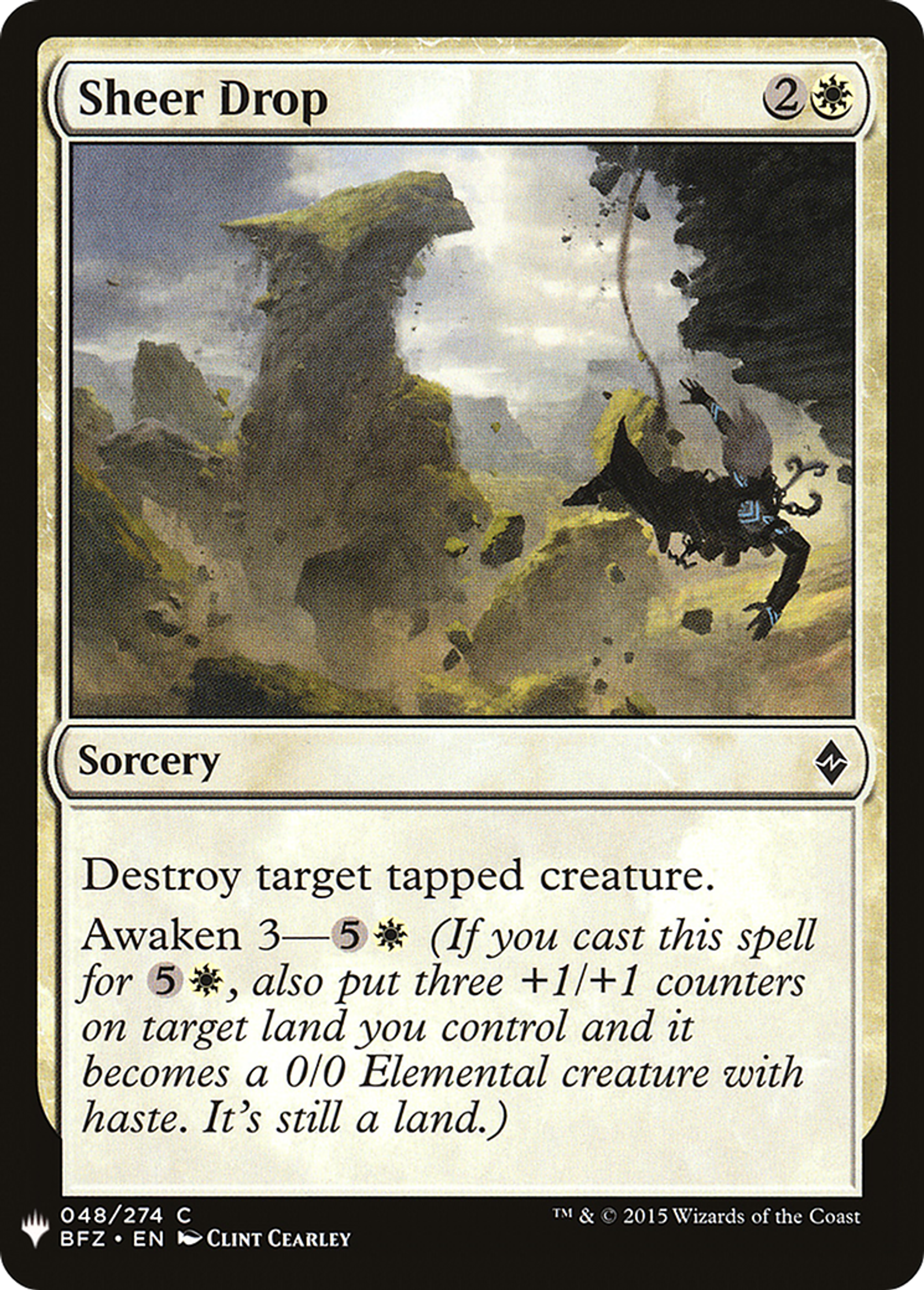 Sheer Drop — The List — Magic: The Gathering