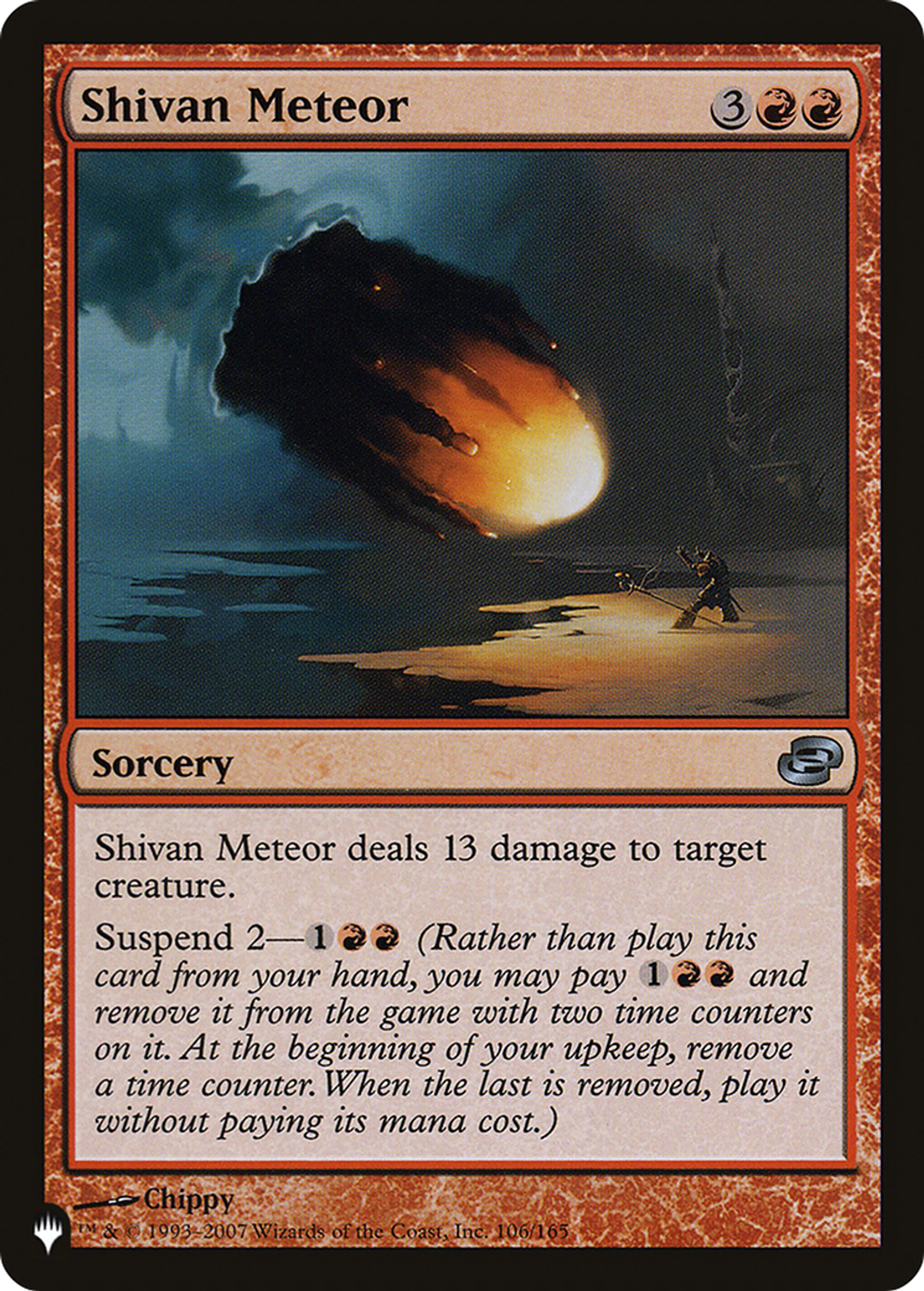 Shivan Meteor — The List — Magic: The Gathering