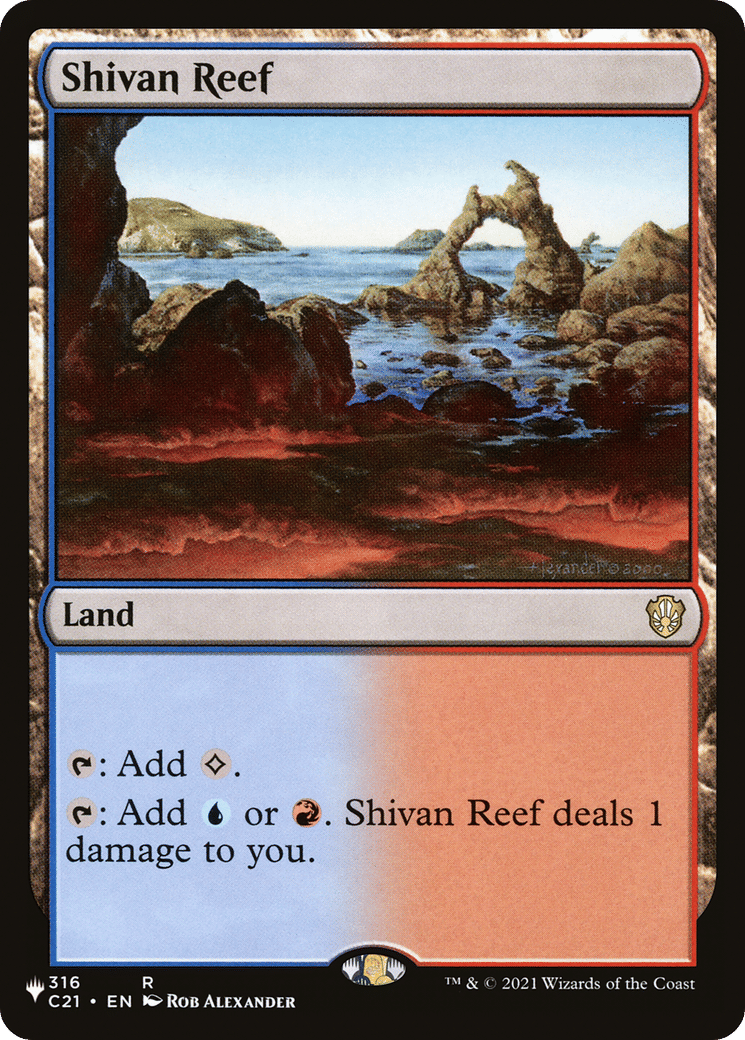 Shivan Reef — The List — Magic: The Gathering