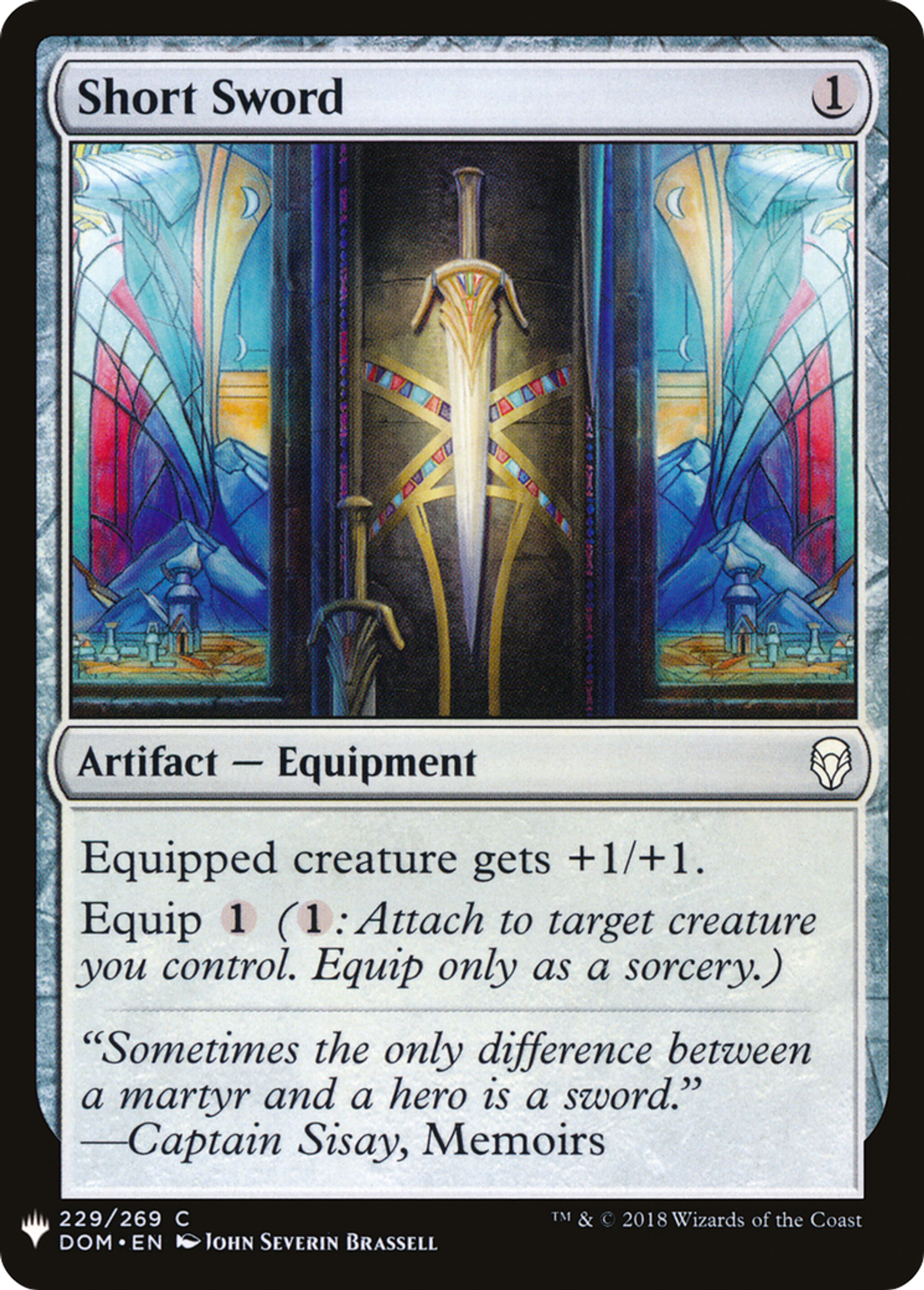 Short Sword — The List — Magic: The Gathering