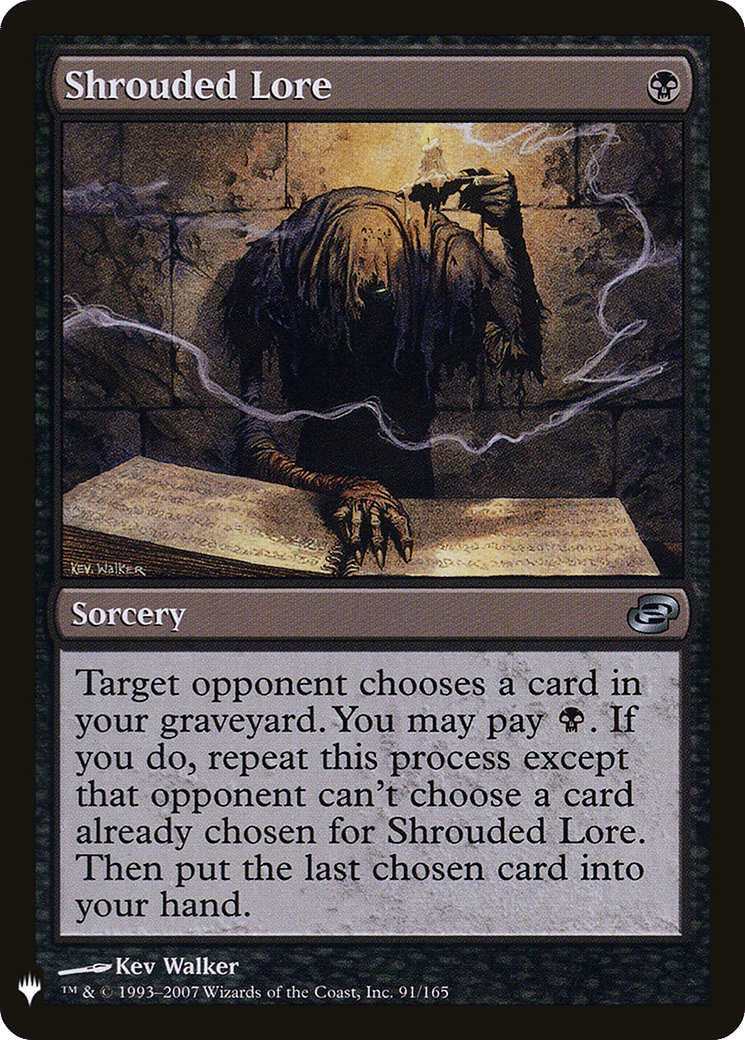 Shrouded Lore — The List — Magic: The Gathering