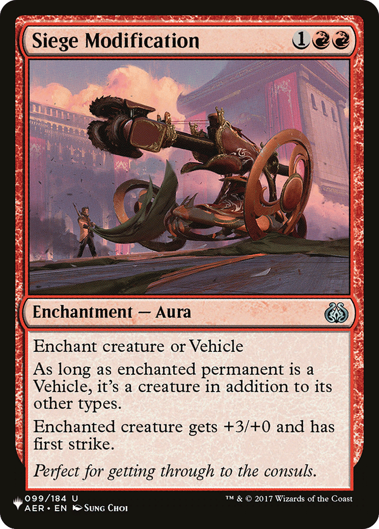 Siege Modification — The List — Magic: The Gathering