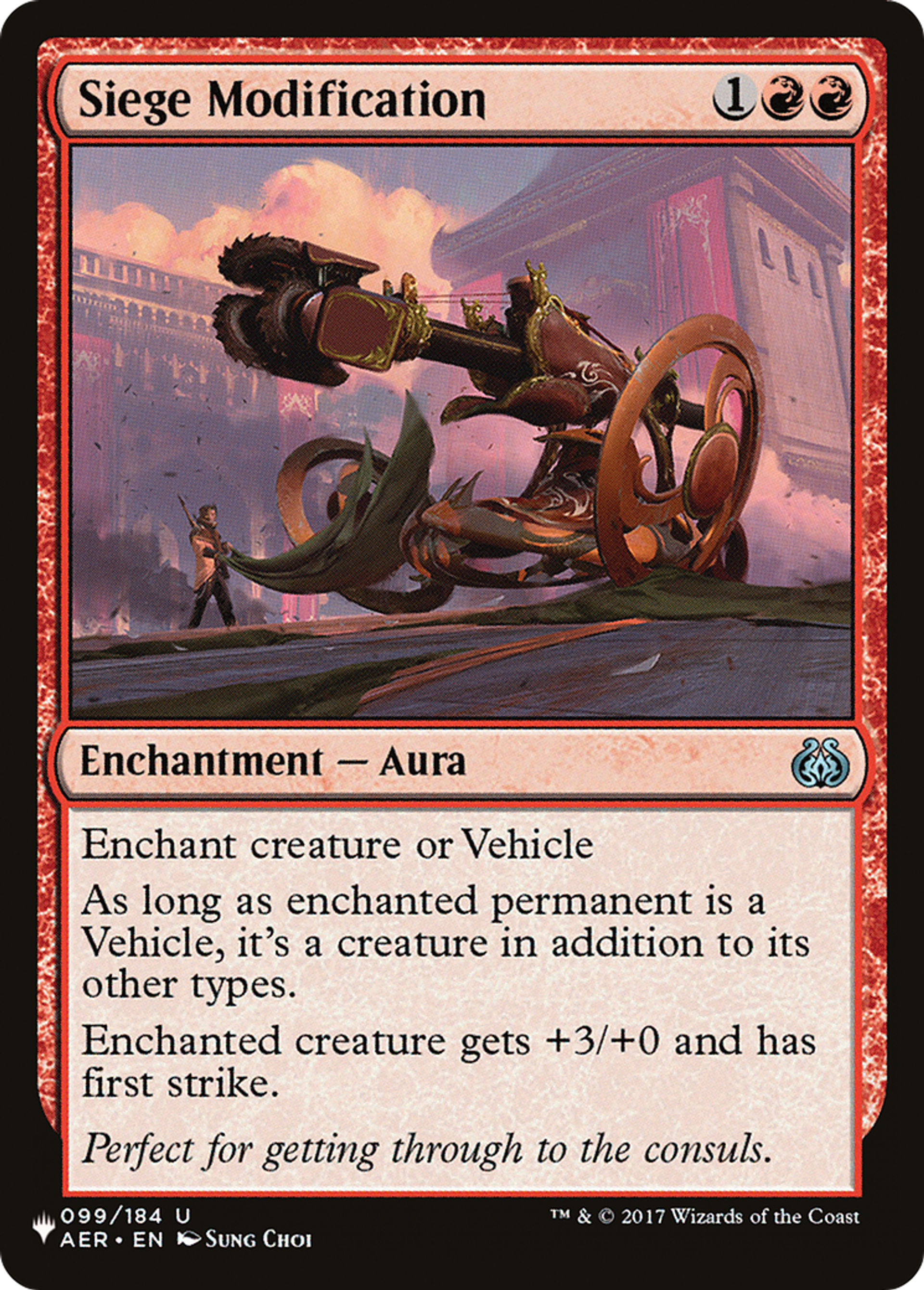 Modification de siège — The List — Magic: The Gathering
