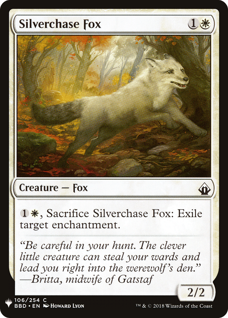 Silverchase Fox — The List — Magic: The Gathering
