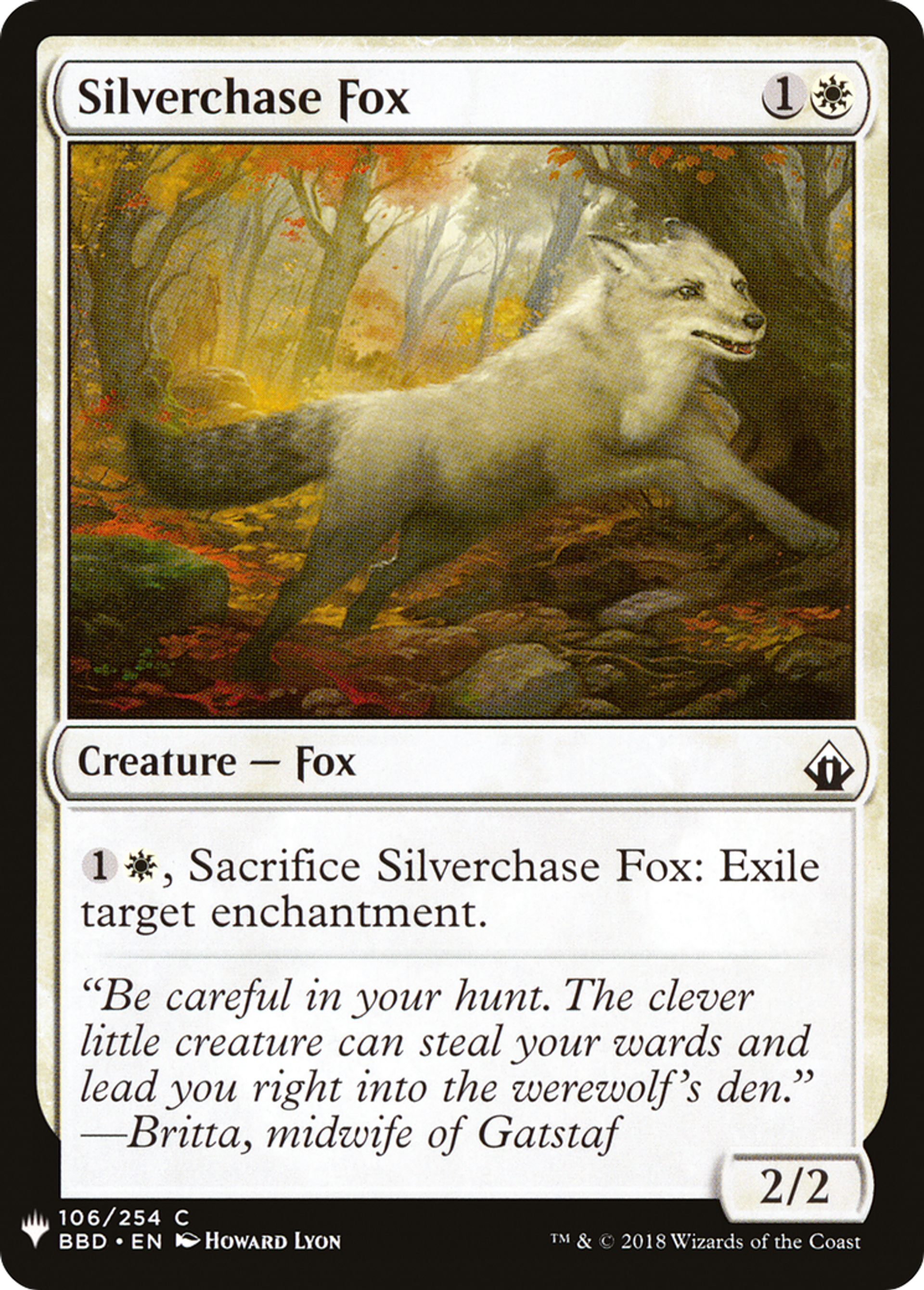 Renard chassargent — The List — Magic: The Gathering