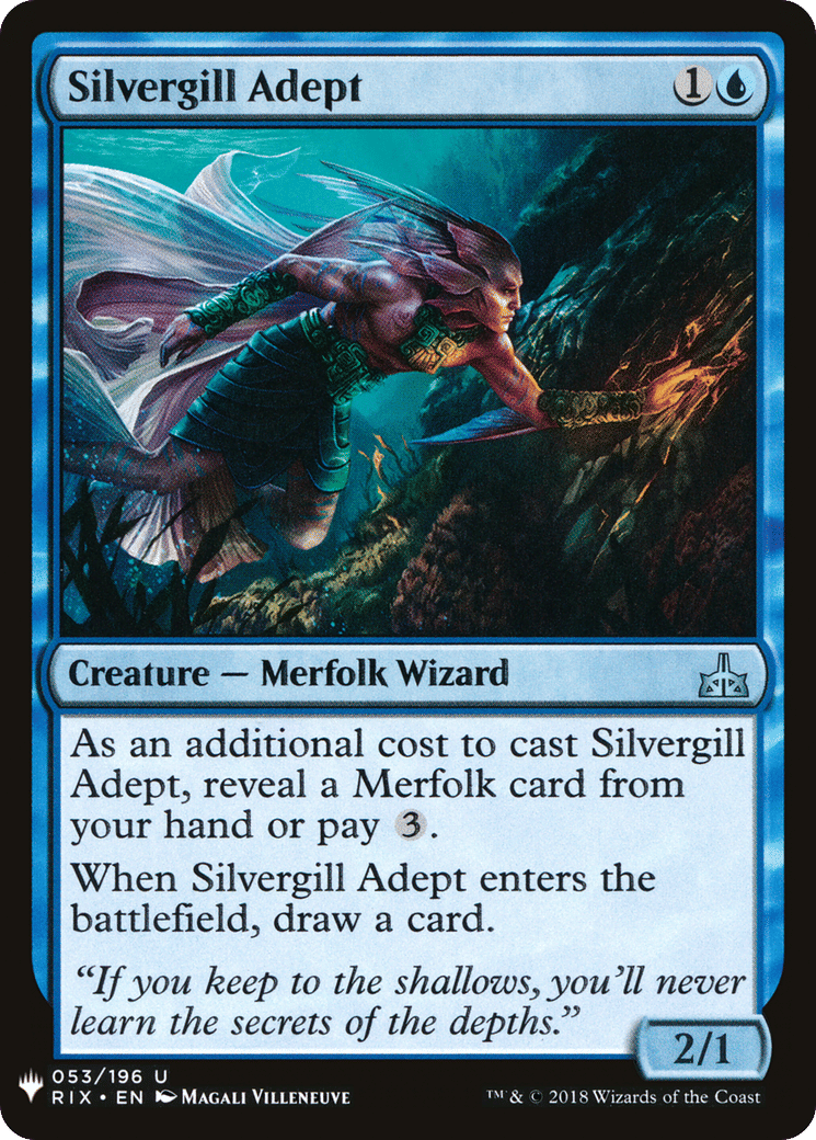 Silvergill Adept — The List — Magic: The Gathering