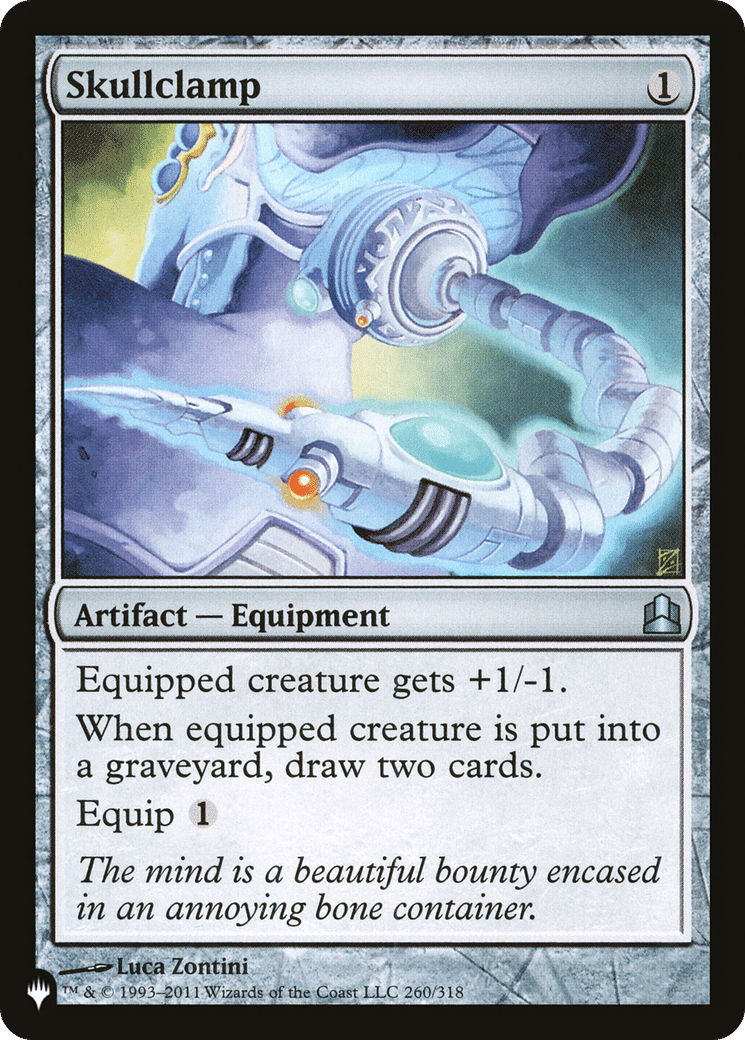 Skullclamp — The List — Magic: The Gathering