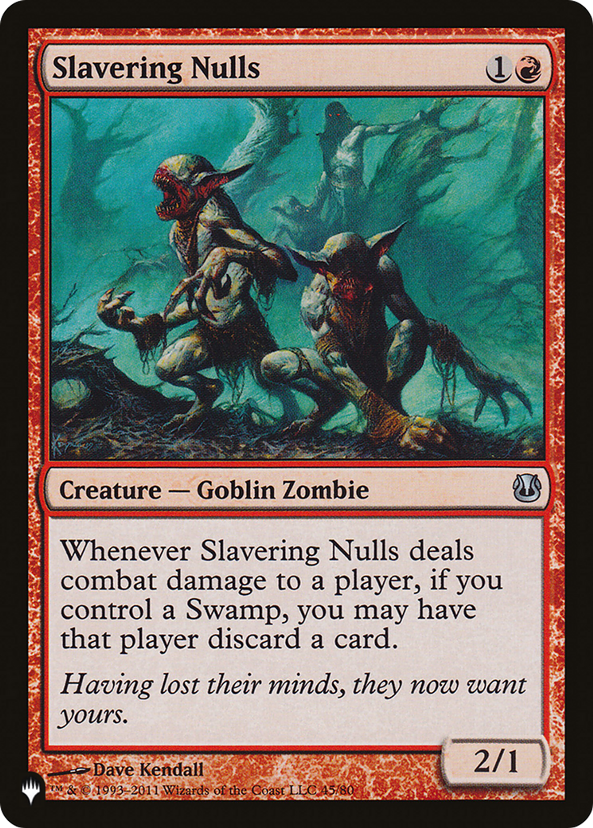 Slavering Nulls — The List — Magic: The Gathering