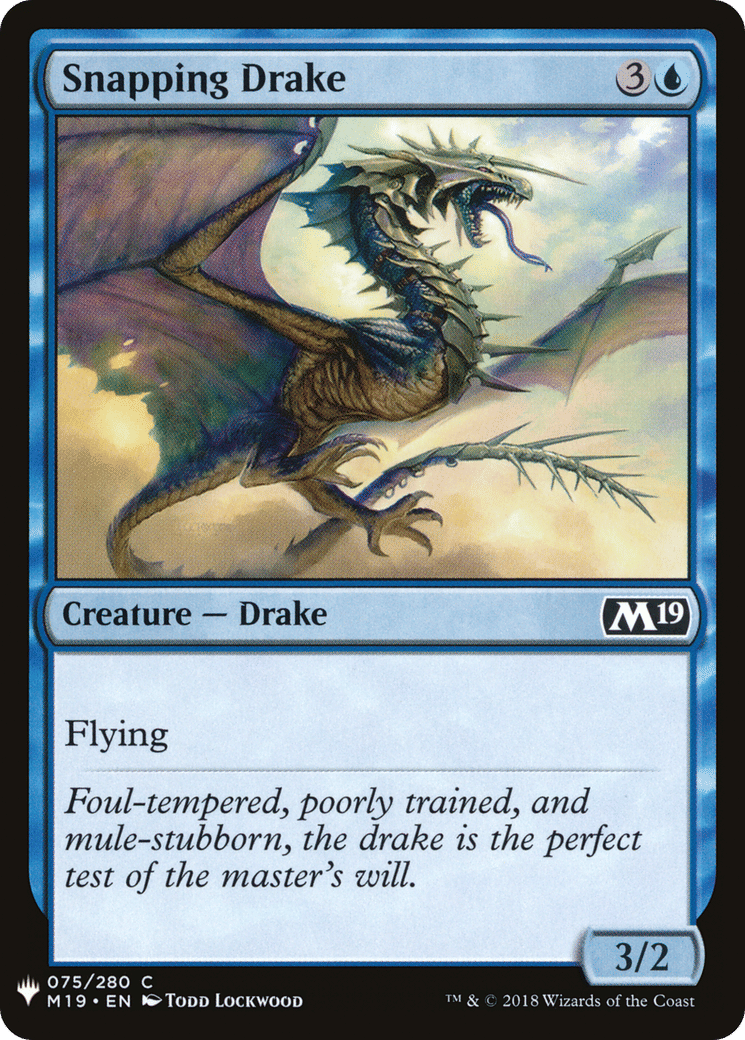 Snapping Drake — The List — Magic: The Gathering