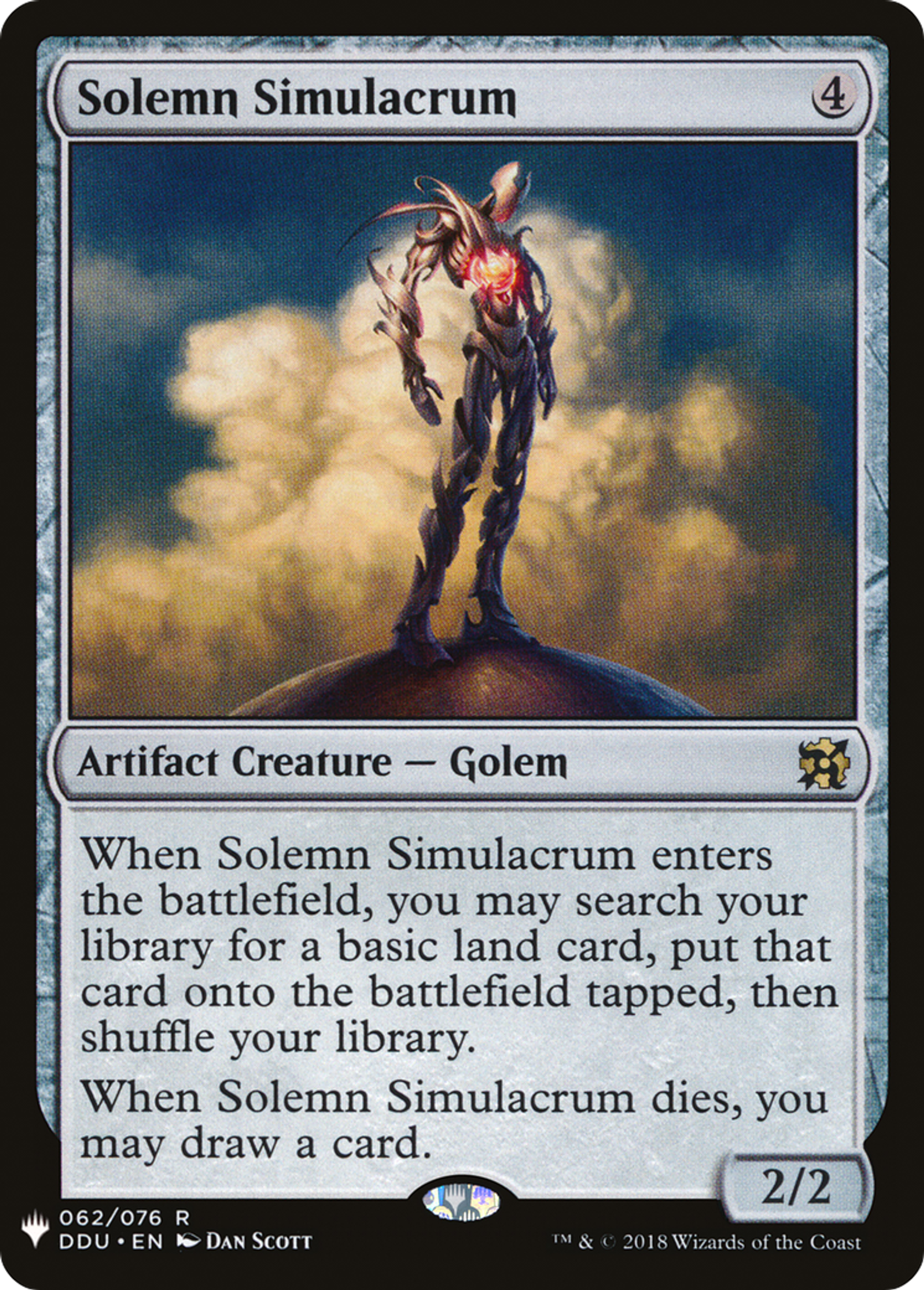 Solemn Simulacrum — The List — Magic: The Gathering