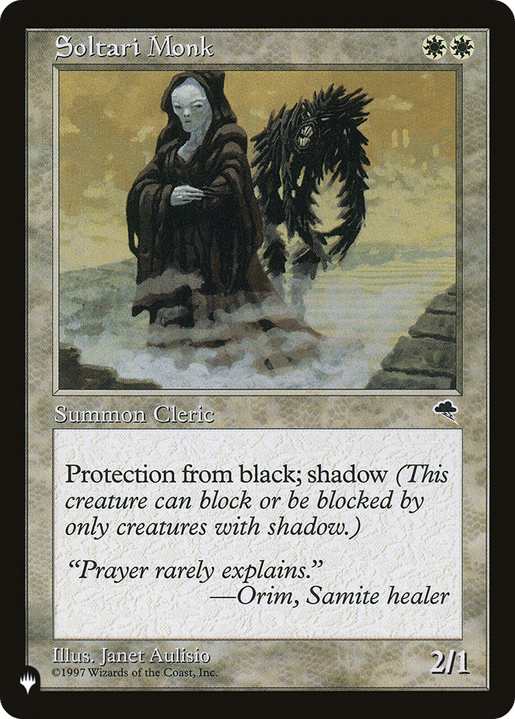 Soltari Monk — The List — Magic: The Gathering