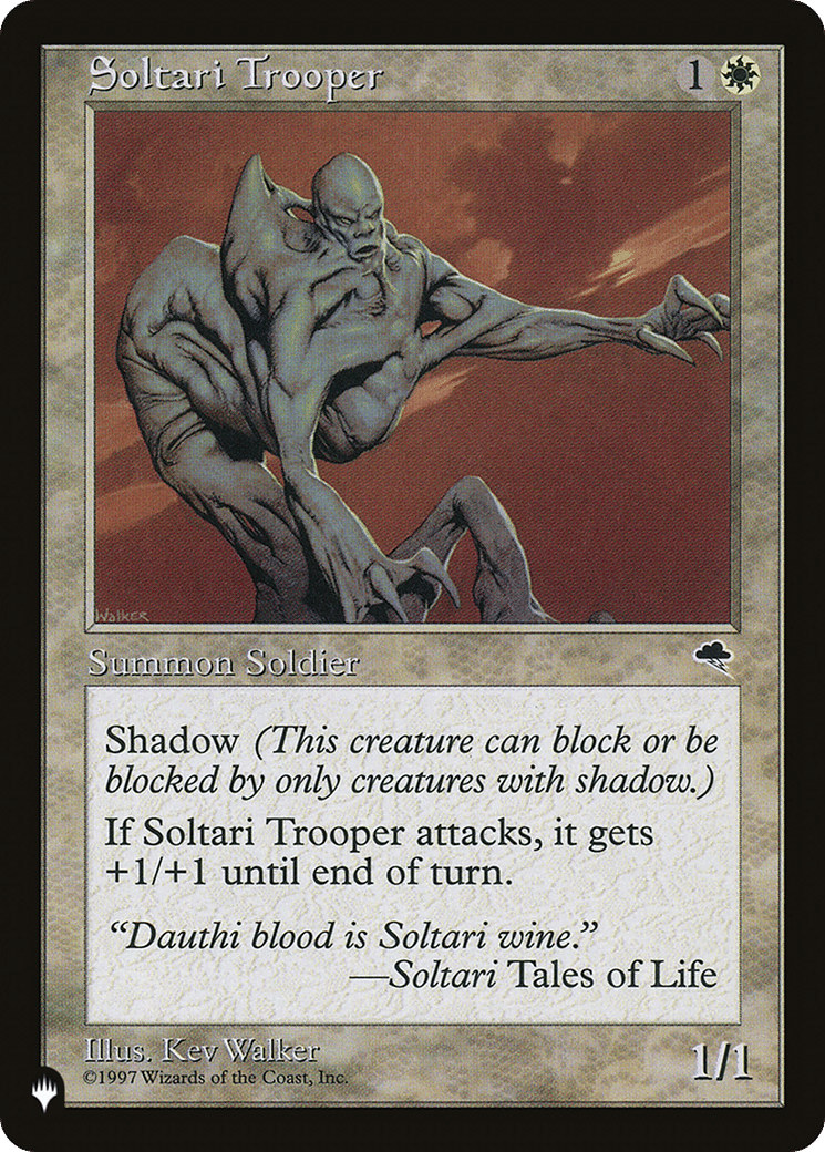 Soltari Trooper — The List — Magic: The Gathering