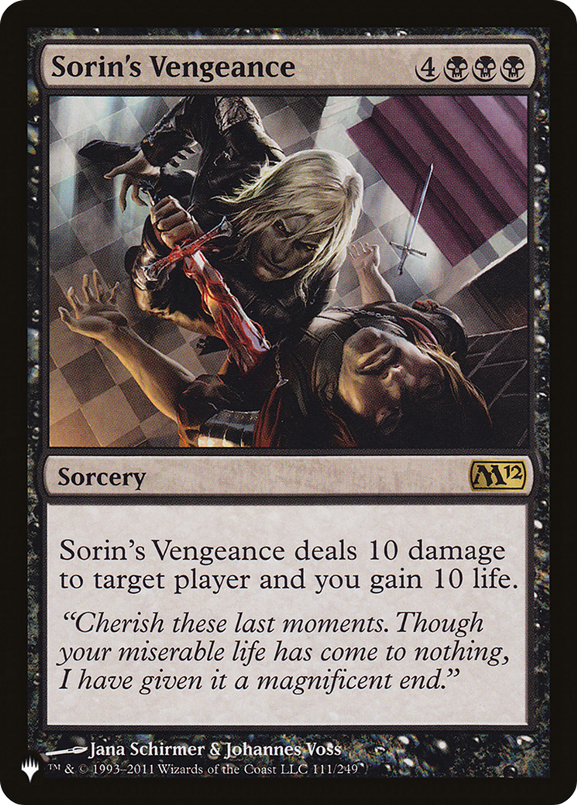 Vengeance selon Sorin — The List — Magic: The Gathering