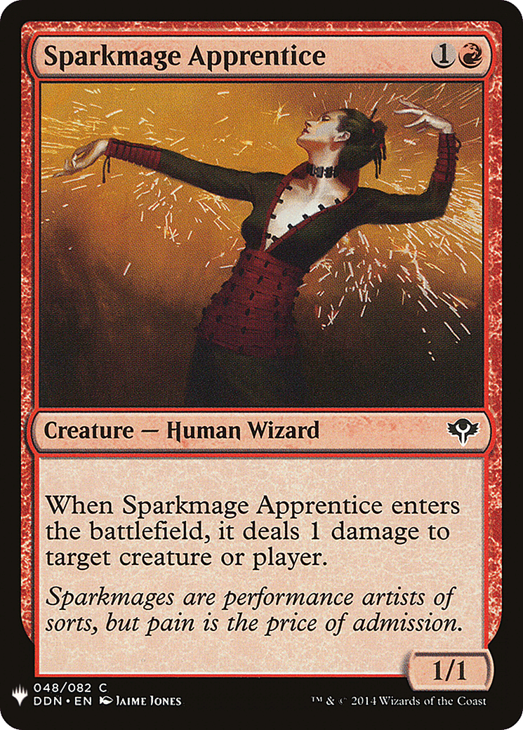 Sparkmage Apprentice — The List — Magic: The Gathering