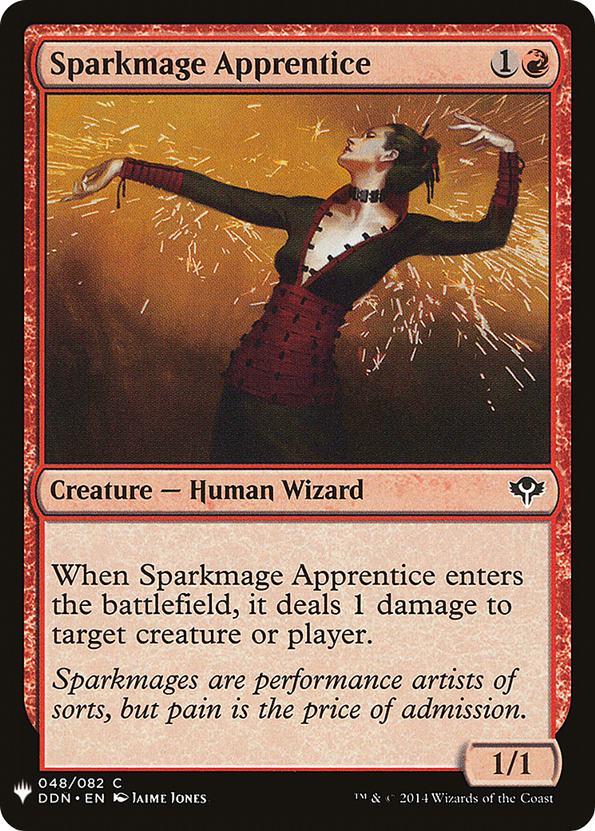 Sparkmage Apprentice — The List — Magic: The Gathering