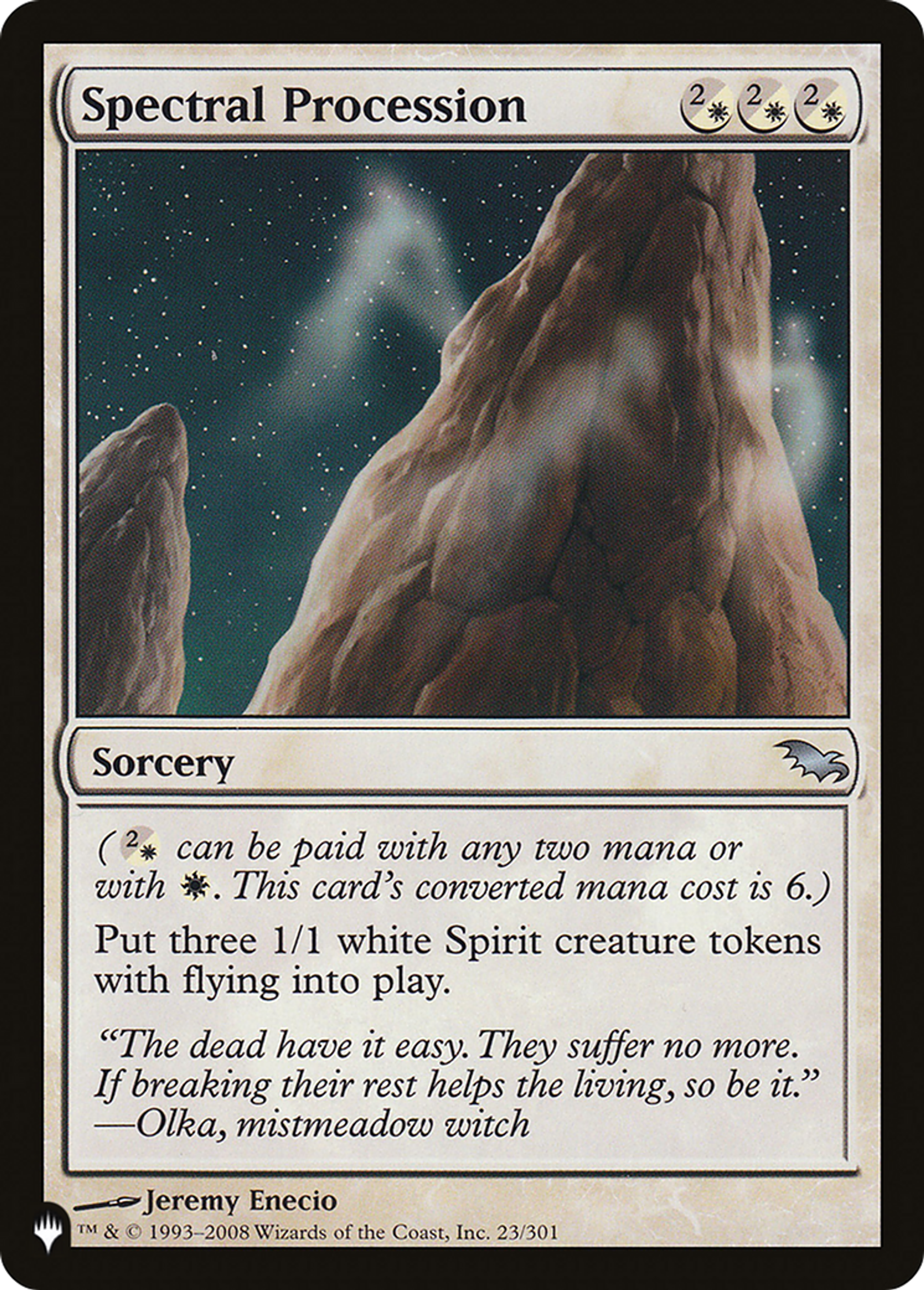 Procession spectrale — The List — Magic: The Gathering