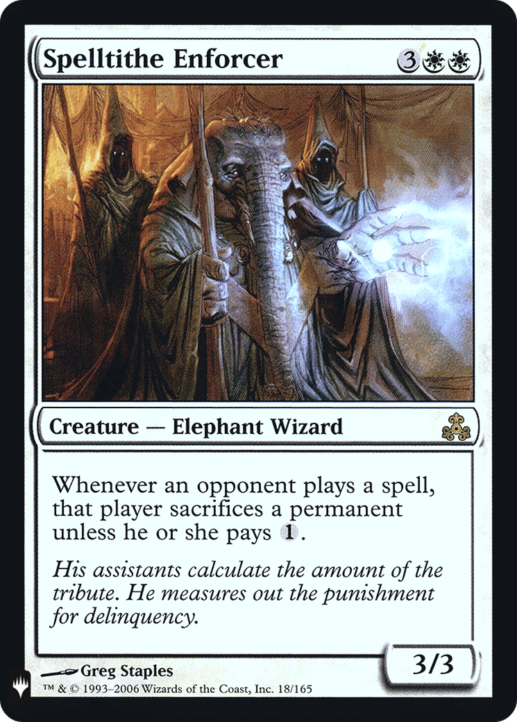 Spelltithe Enforcer — The List — Magic: The Gathering