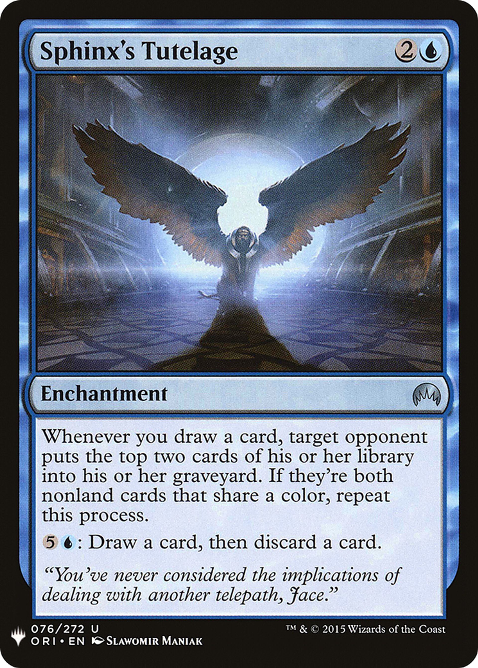 Sphinx's Tutelage — The List — Magic: The Gathering