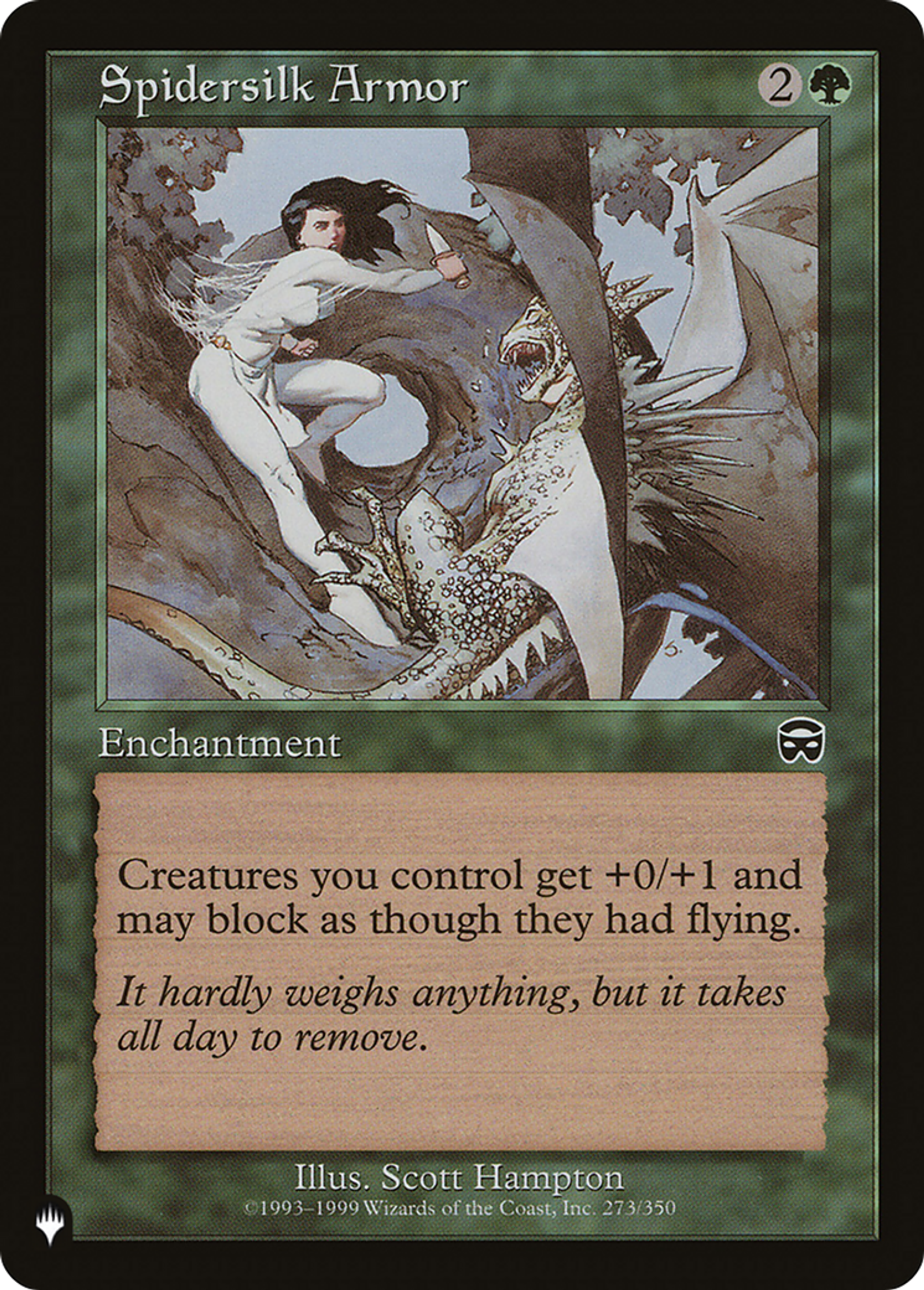 Armure en toile d'araignée — The List — Magic: The Gathering