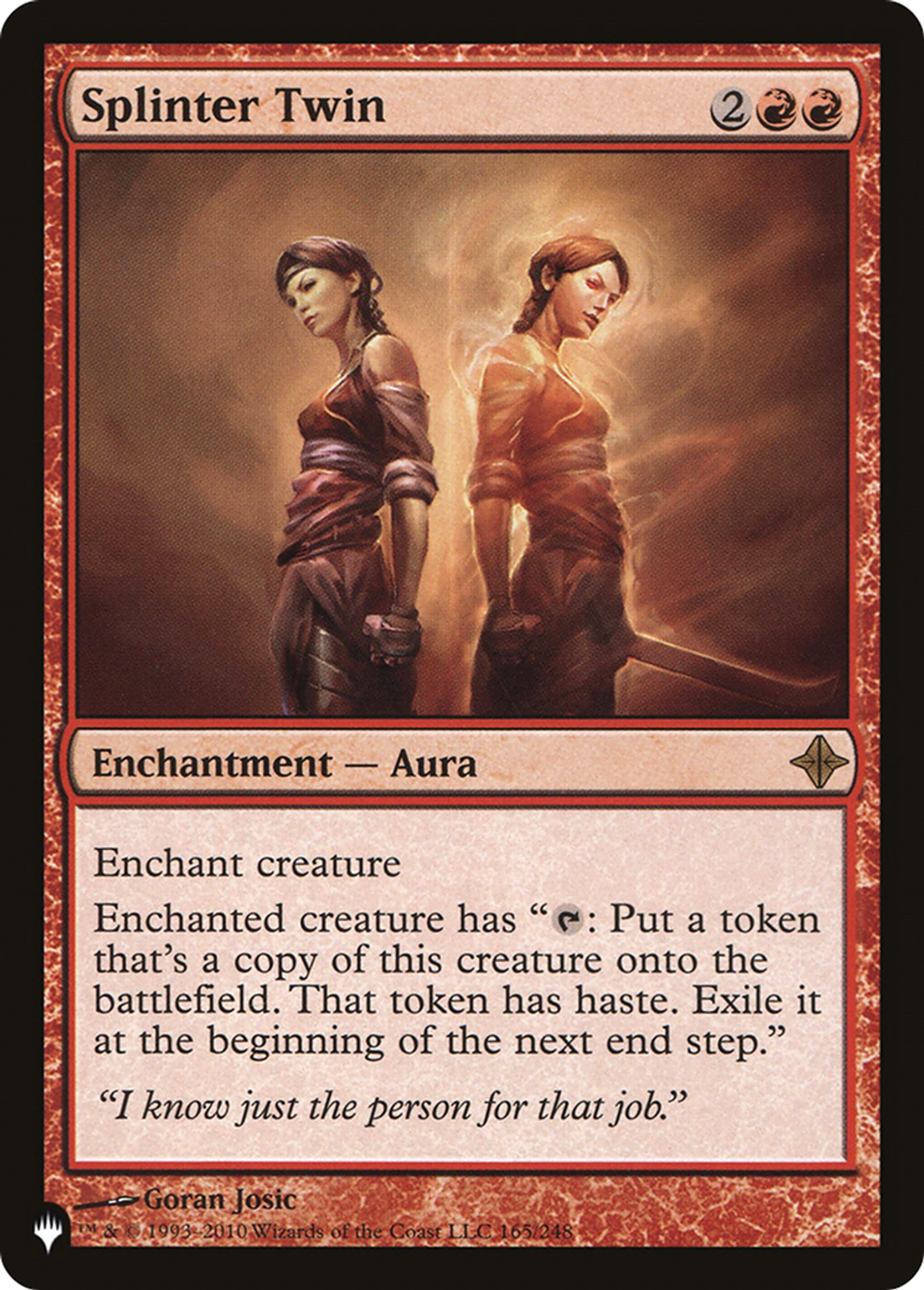 Jumeau par scission — The List — Magic: The Gathering