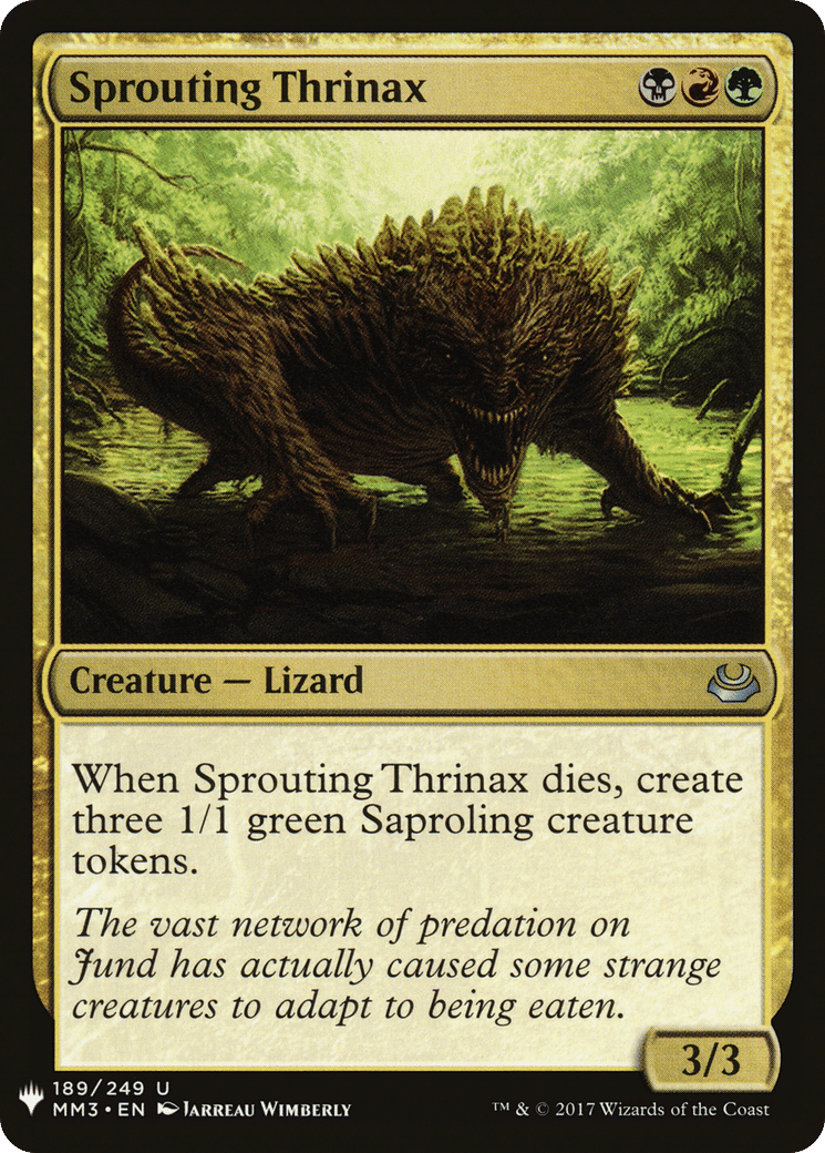 Sprouting Thrinax from The List - Magic: The Gathering