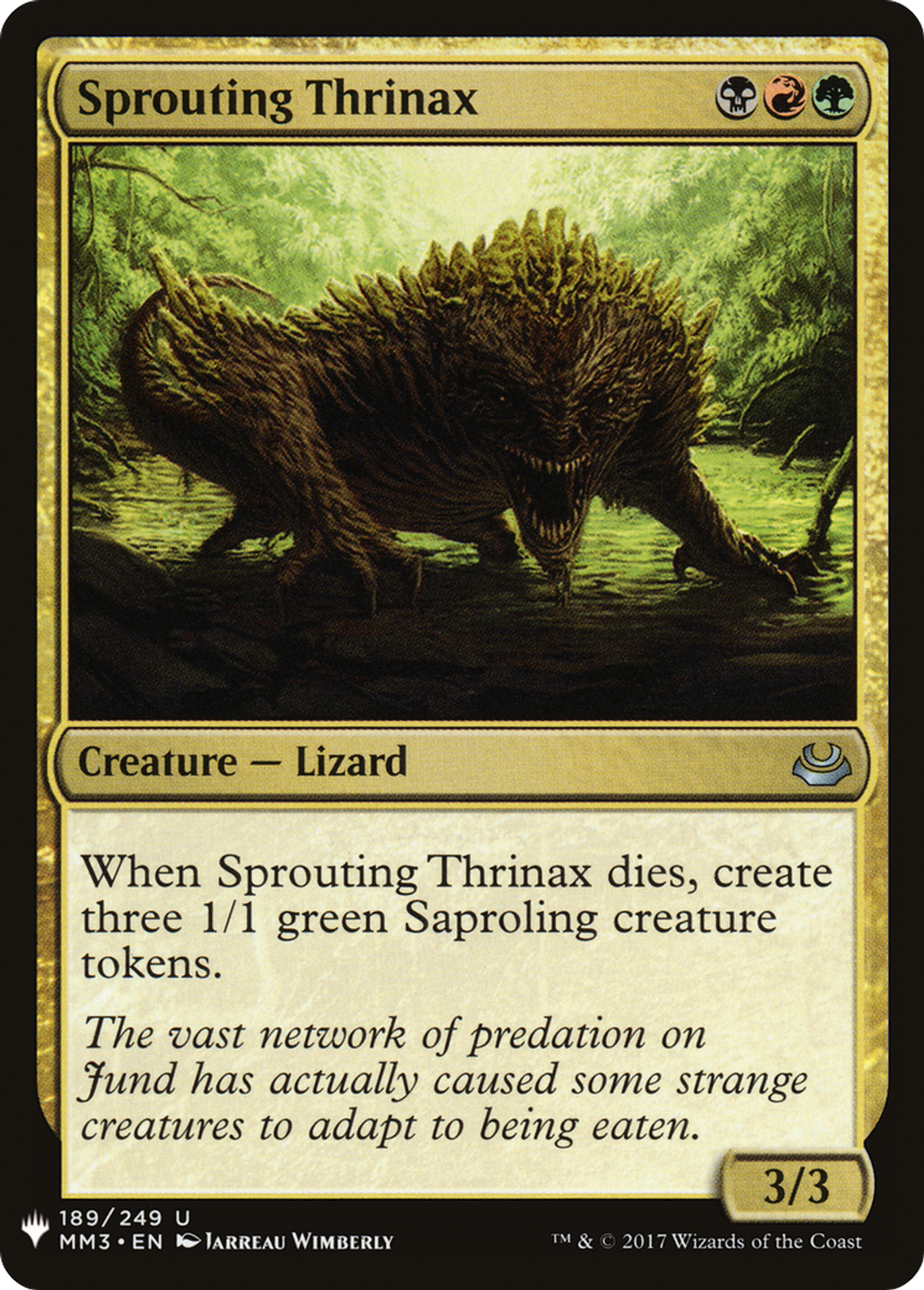 Sprouting Thrinax — The List — Magic: The Gathering