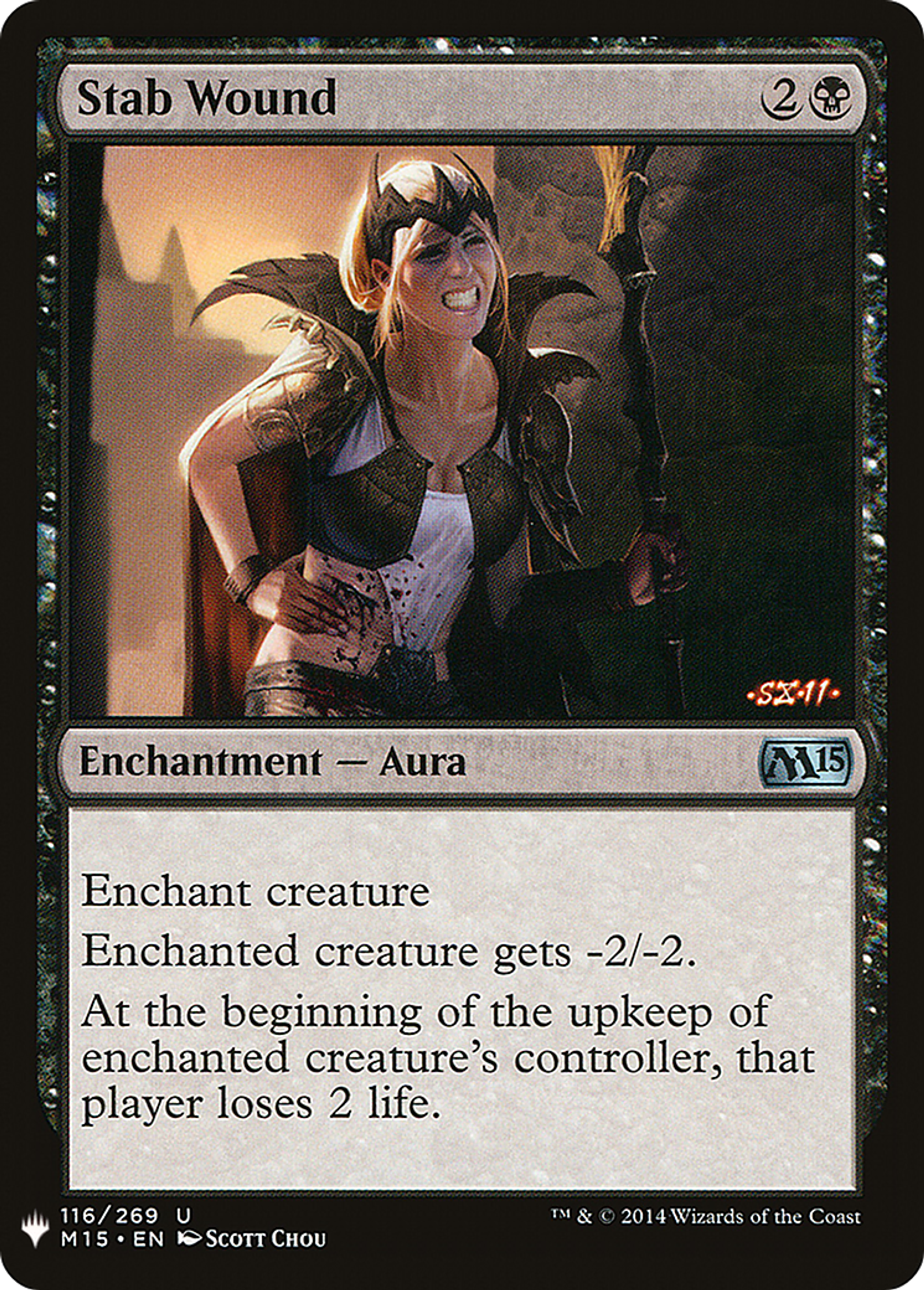 Blessure d'arme blanche — The List — Magic: The Gathering