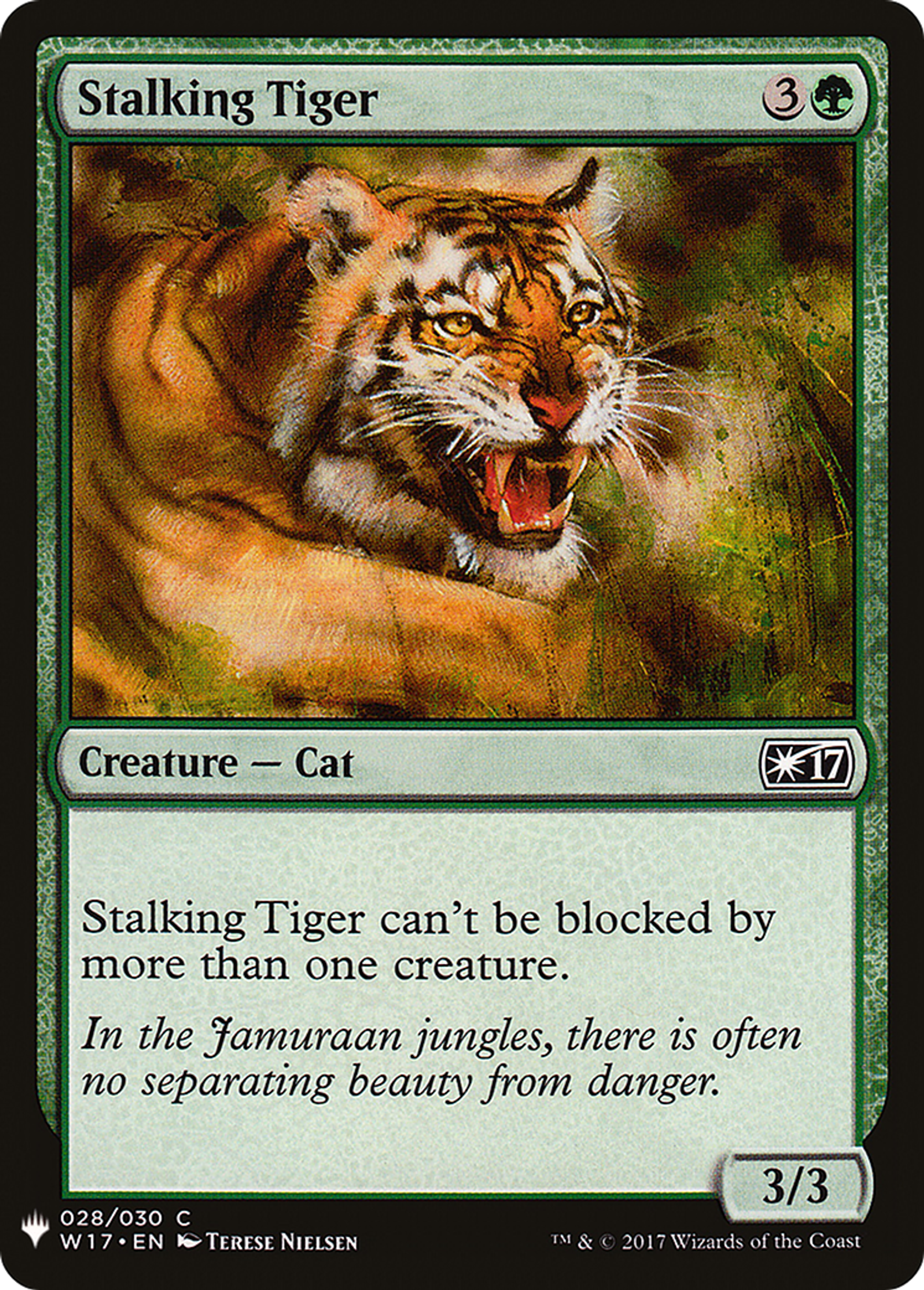 Tigre en chasse — The List — Magic: The Gathering