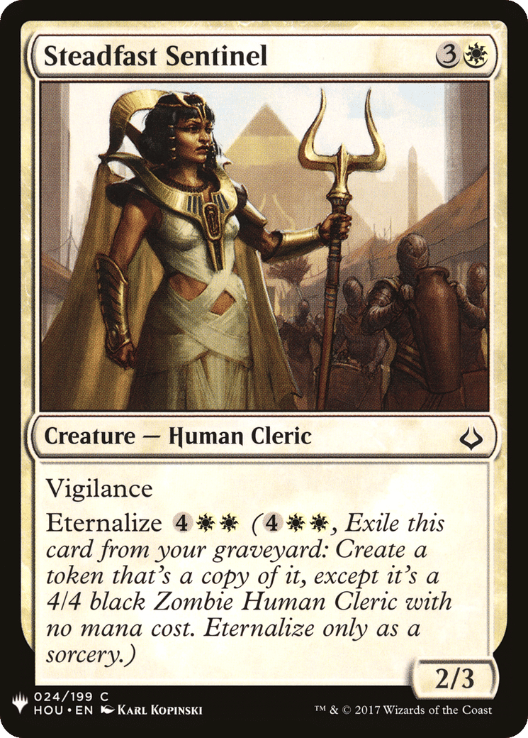 Steadfast Sentinel — The List — Magic: The Gathering
