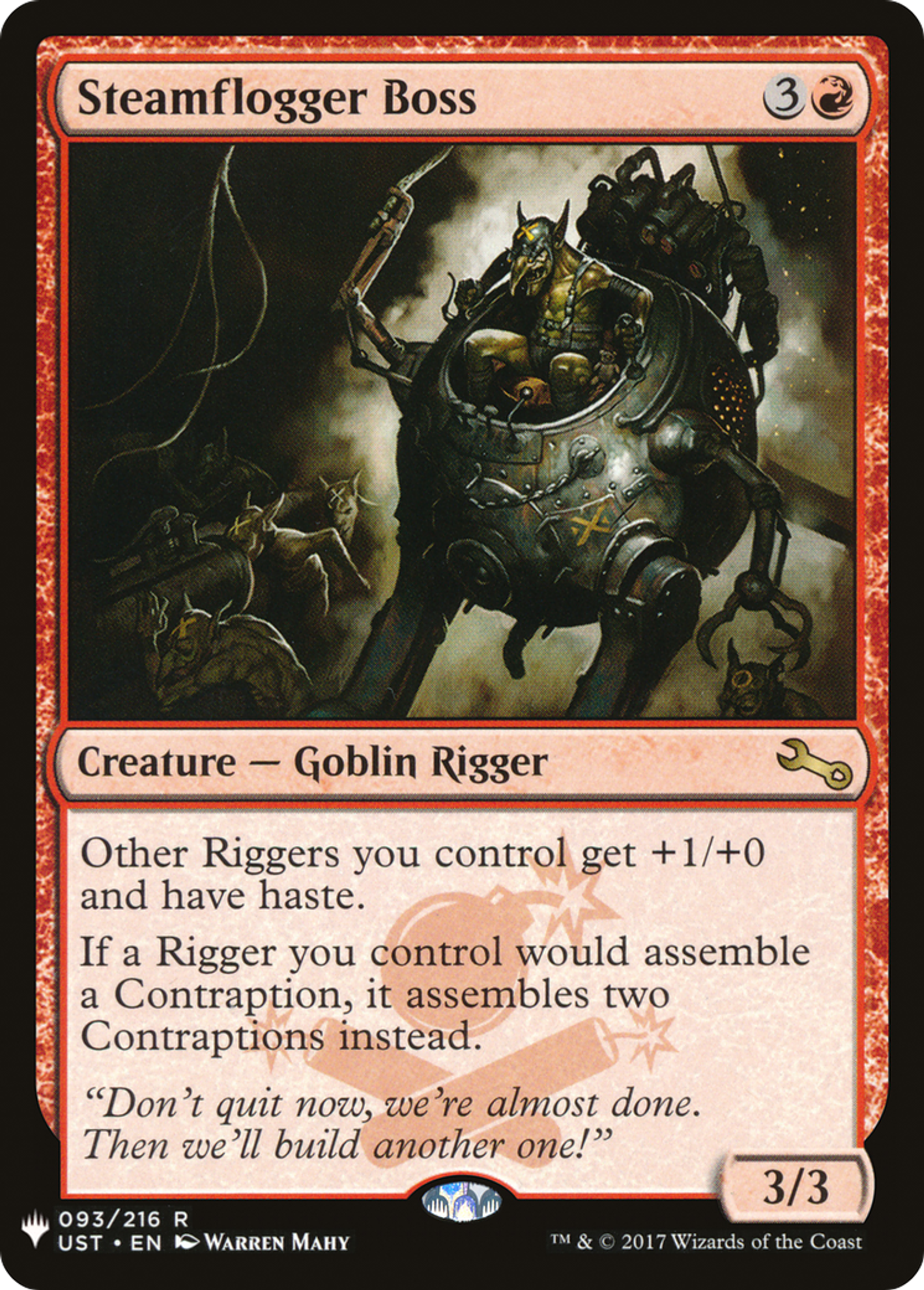 Steamflogger Boss — The List — Magic: The Gathering