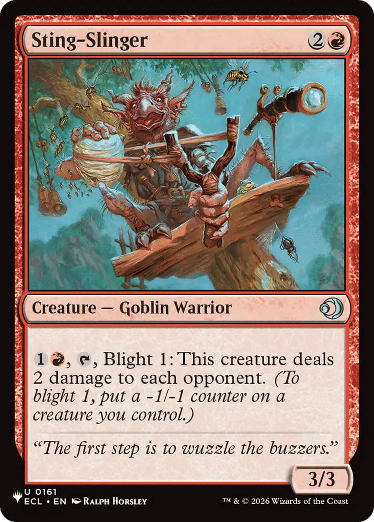 Sting-Slinger — The List — Magic: The Gathering