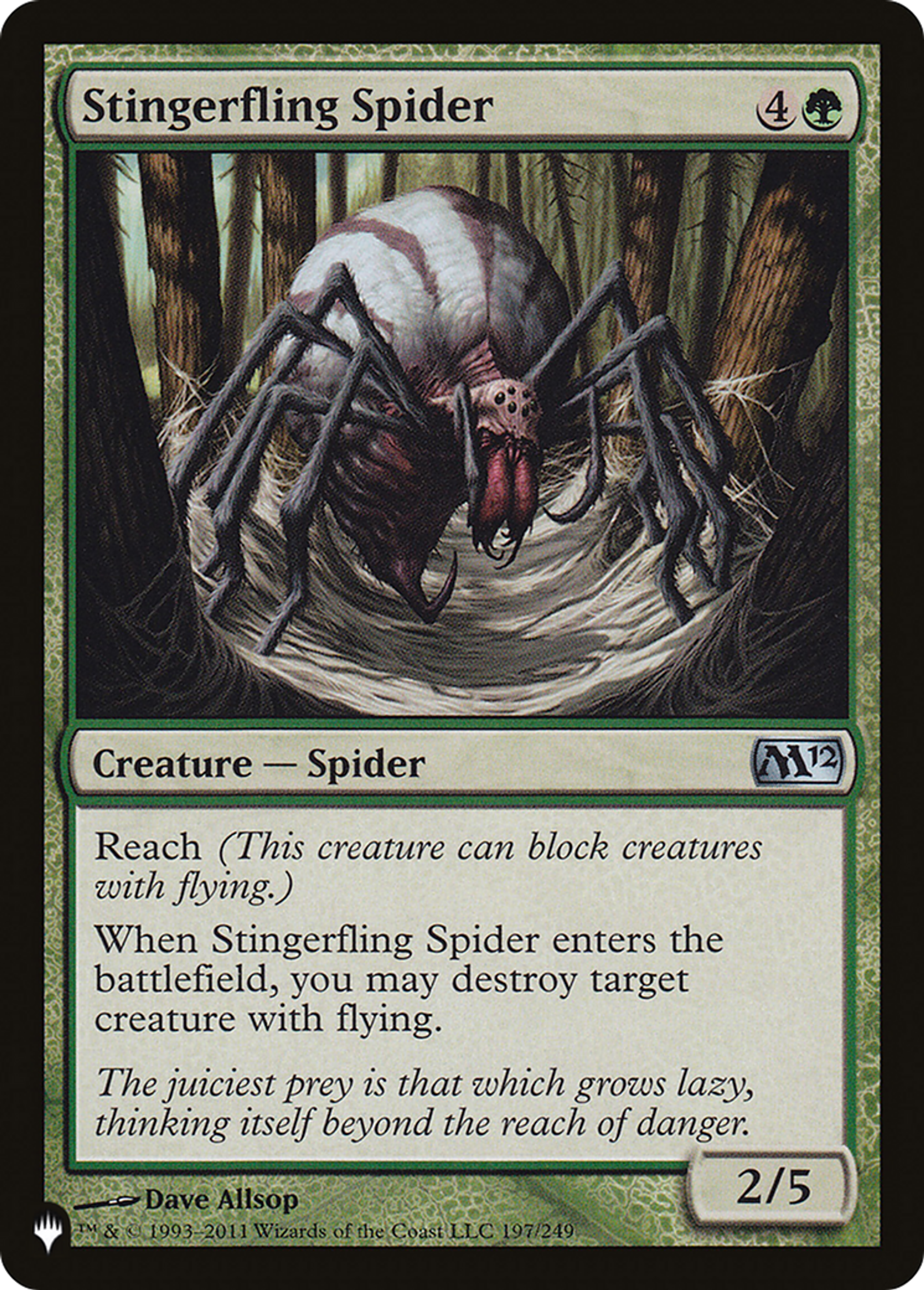 Araignée lance-dard — The List — Magic: The Gathering