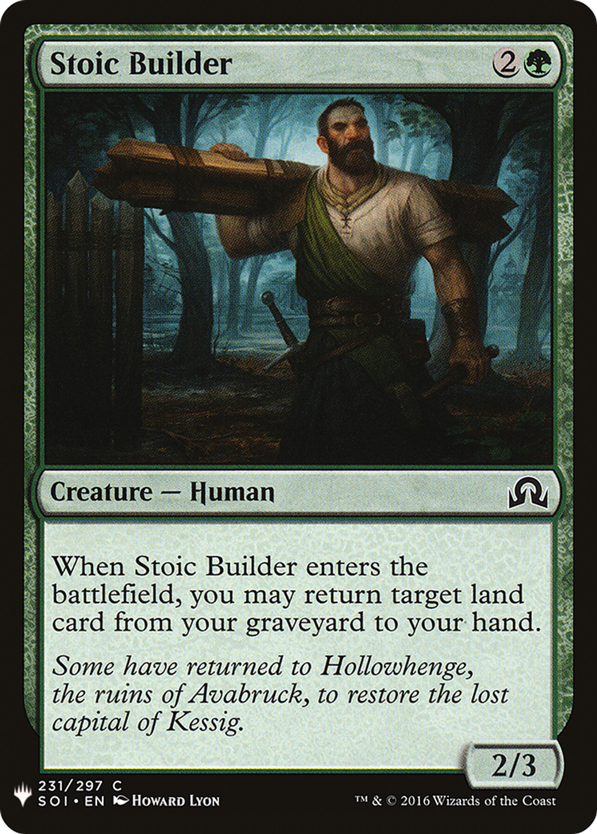 Stoic Builder — The List — Magic: The Gathering