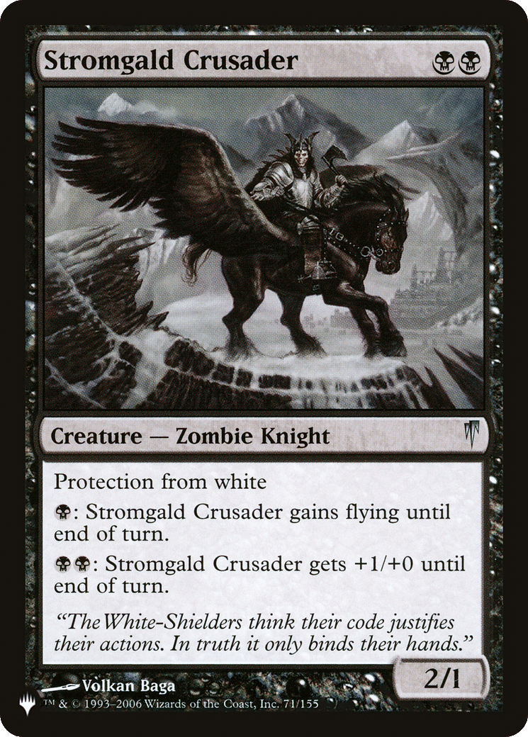 Stromgald Crusader — The List — Magic: The Gathering