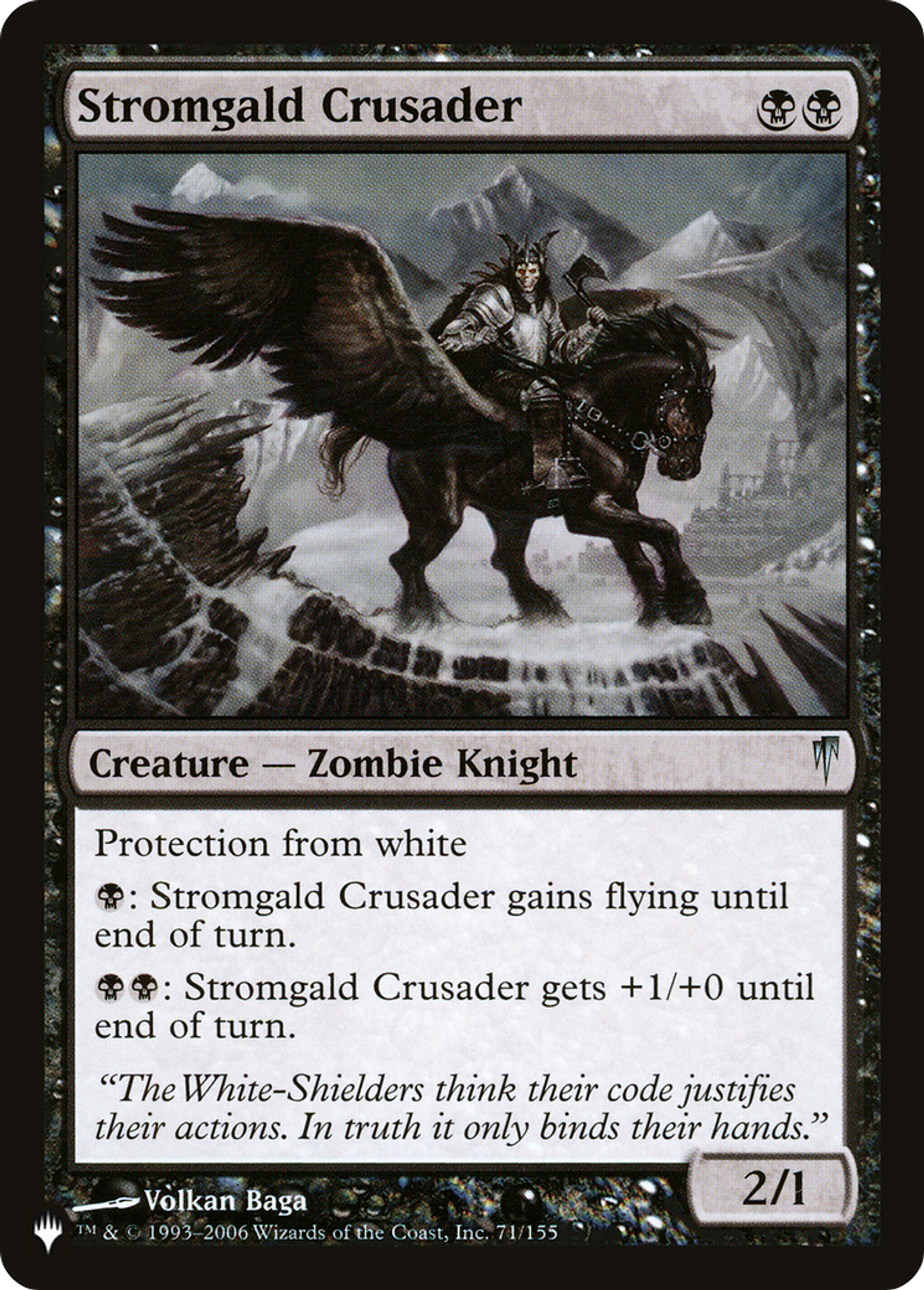 Stromgald Crusader — The List — Magic: The Gathering