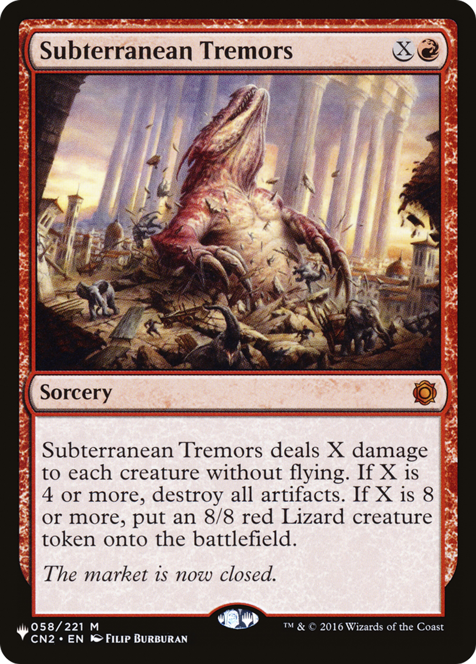 Subterranean Tremors — The List — Magic: The Gathering