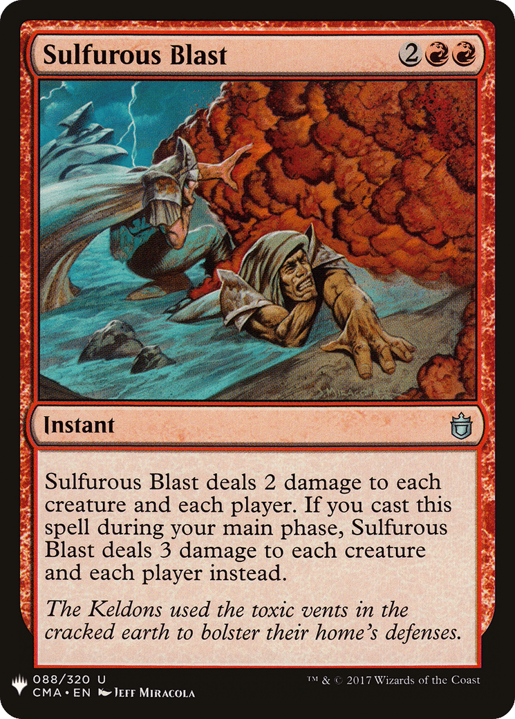 Sulfurous Blast — The List — Magic: The Gathering
