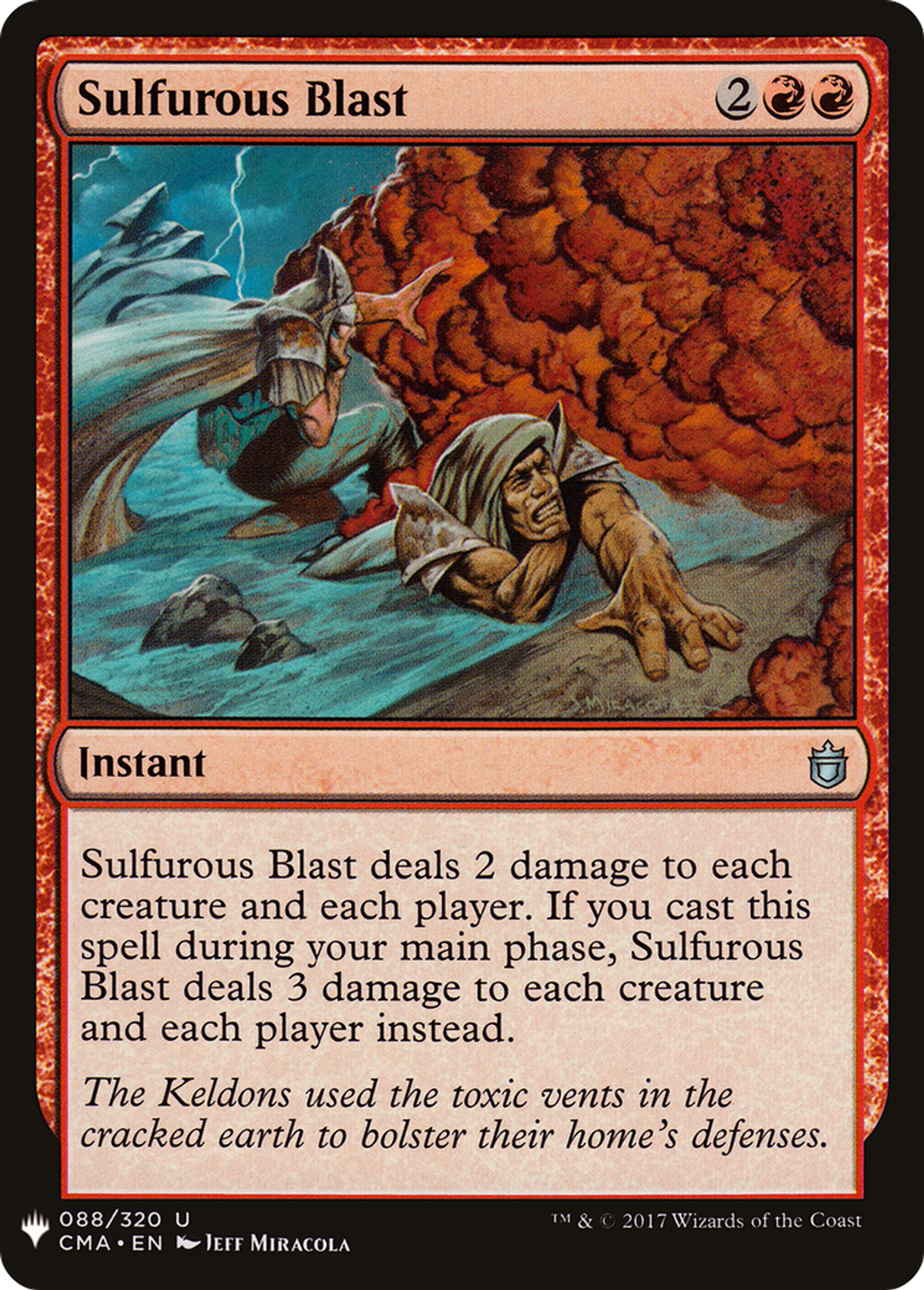 Sulfurous Blast — The List — Magic: The Gathering