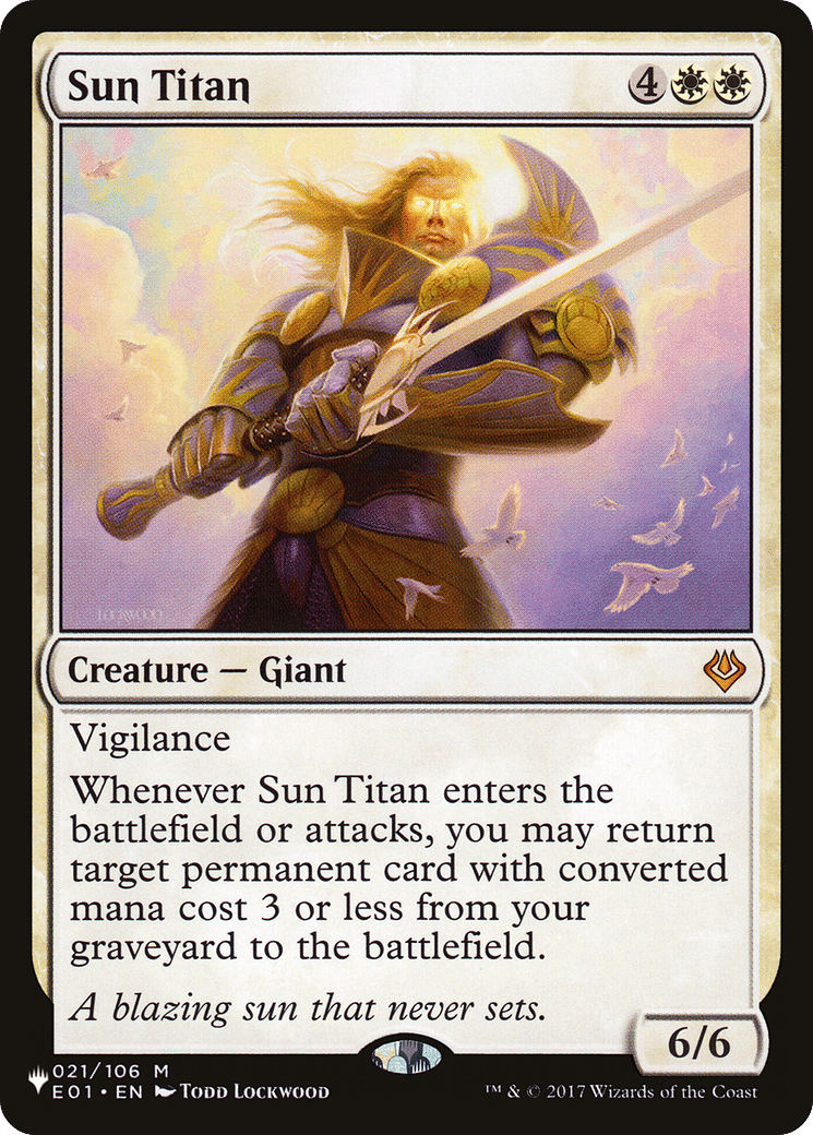Sun Titan — The List — Magic: The Gathering