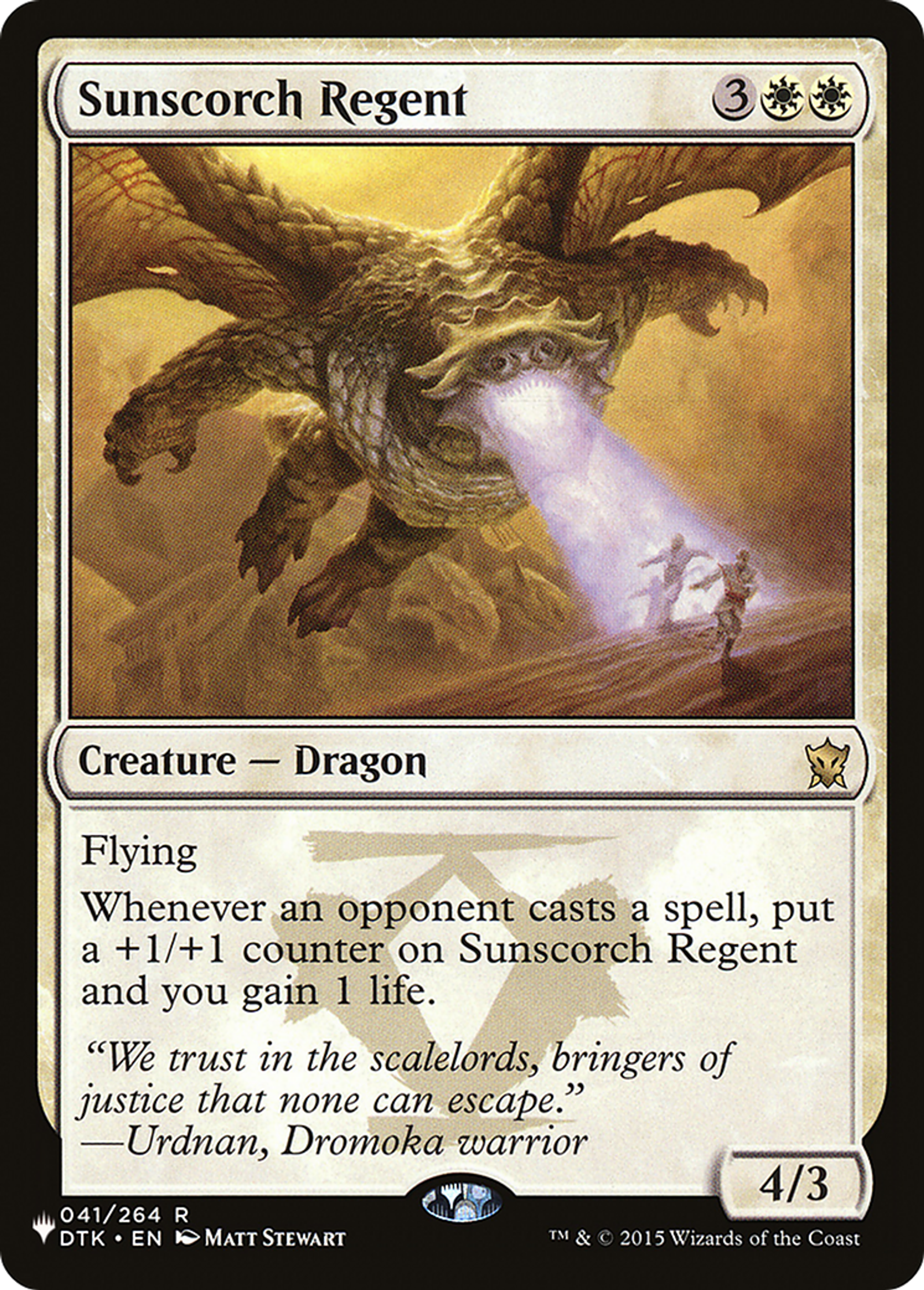 Sunscorch Regent — The List — Magic: The Gathering