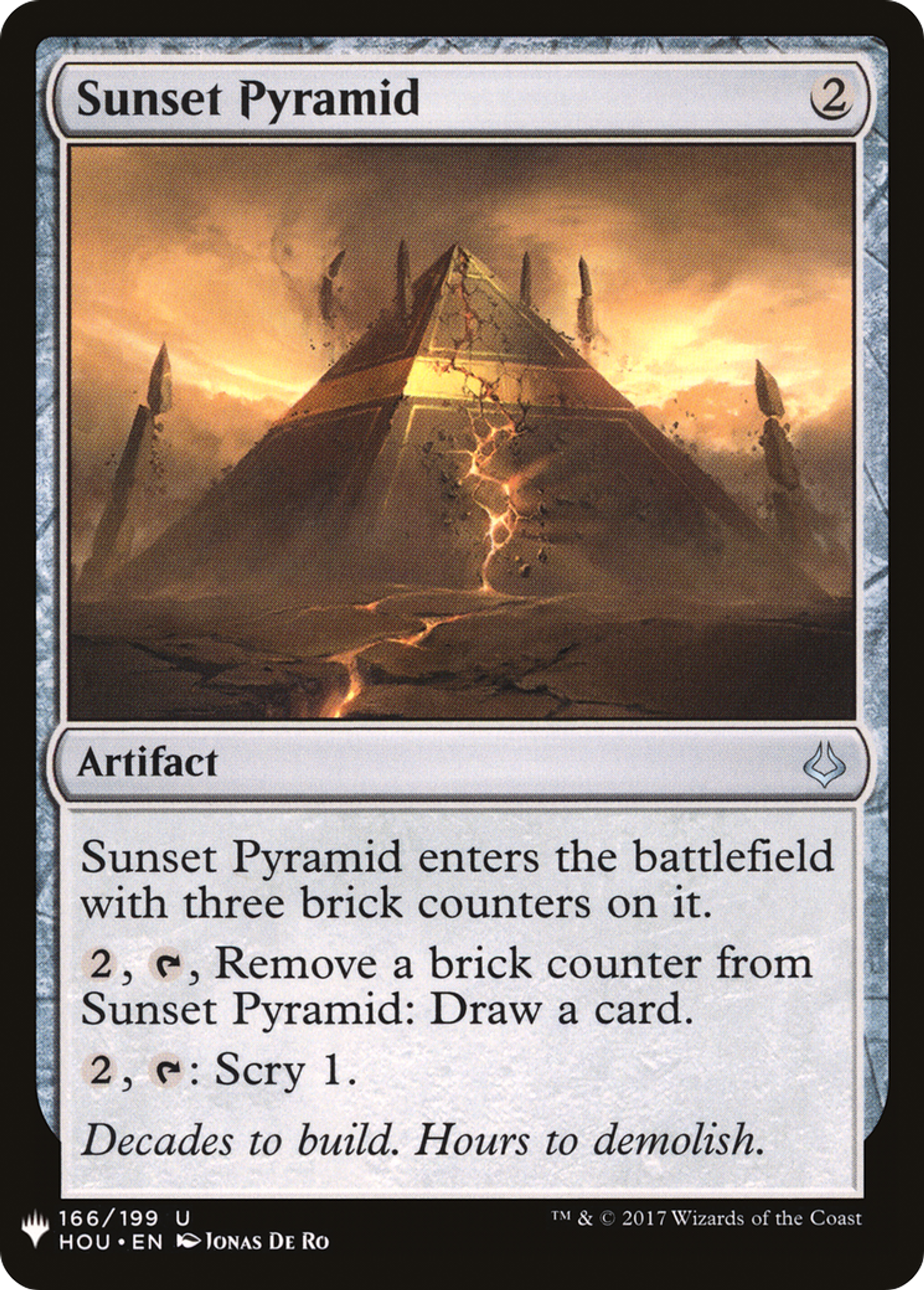 Sunset Pyramid — The List — Magic: The Gathering
