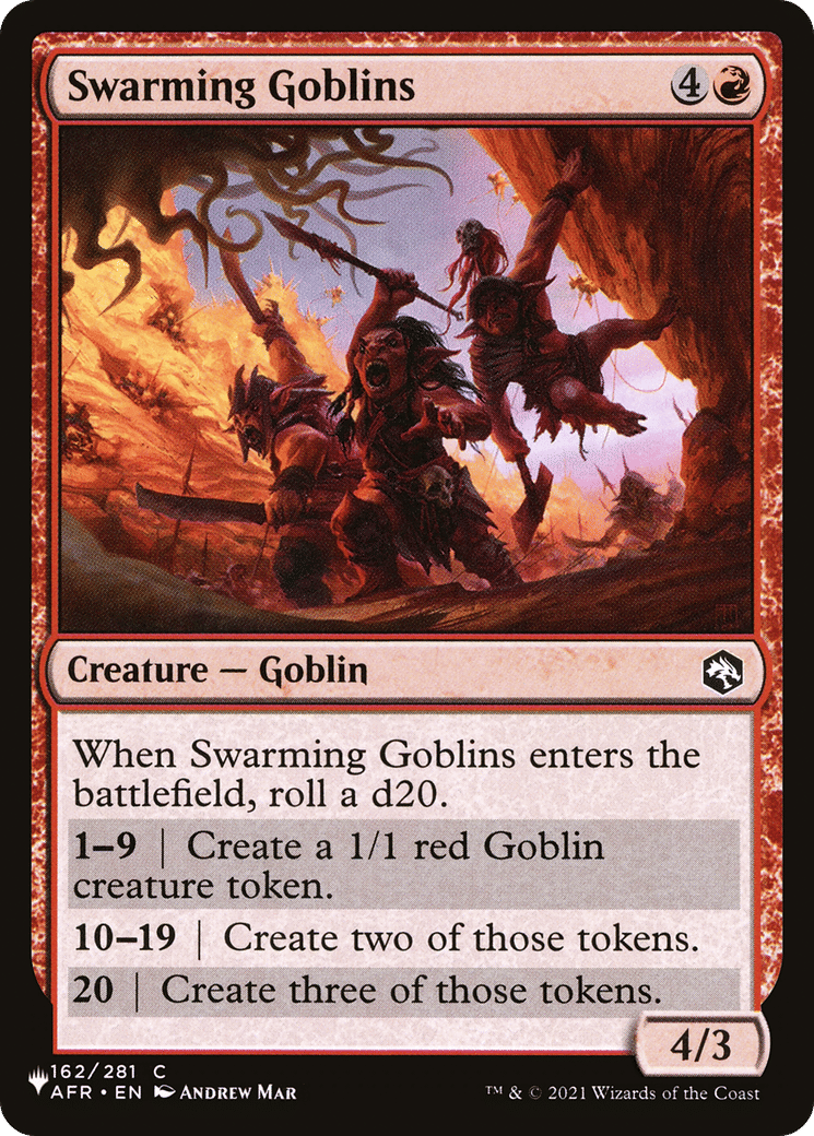 Swarming Goblins — The List — Magic: The Gathering