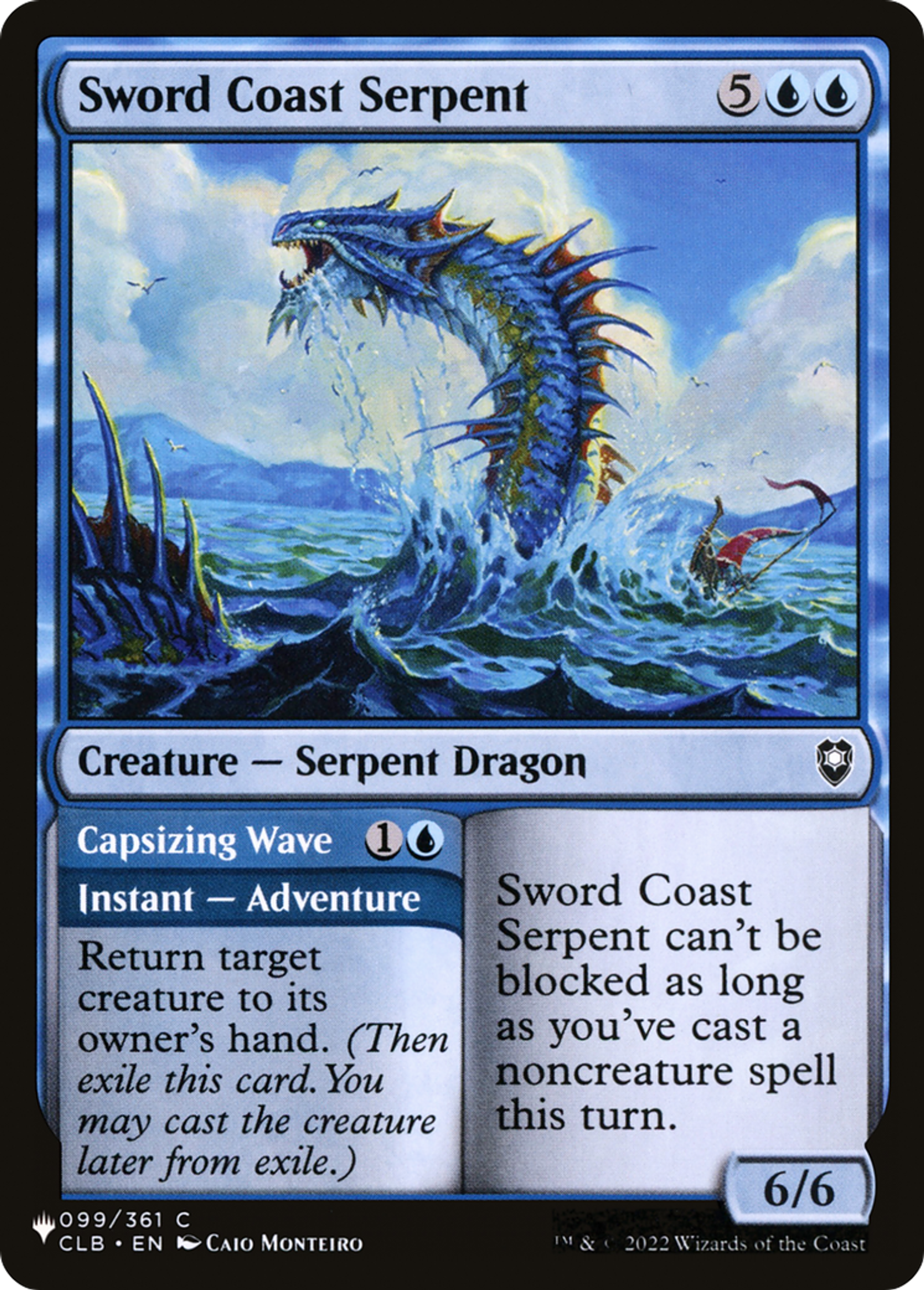 Sword Coast Serpent // Capsizing Wave — The List — Magic: The Gathering