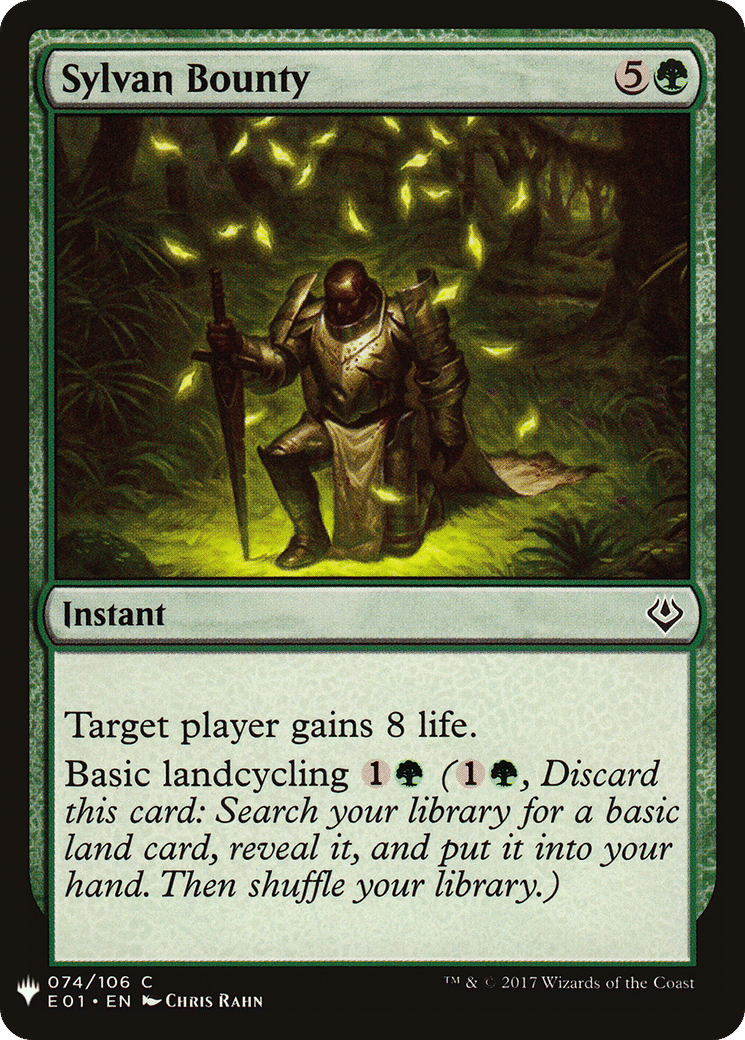 Sylvan Bounty — The List — Magic: The Gathering