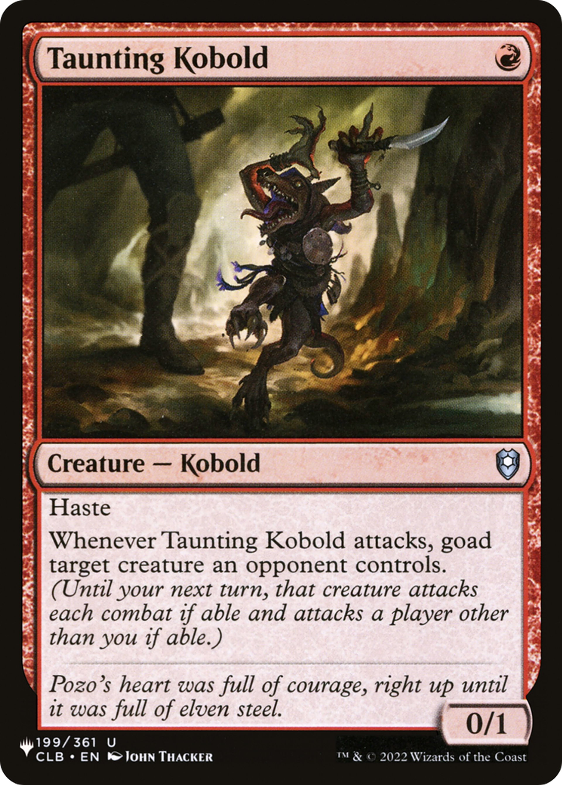Taunting Kobold — The List — Magic: The Gathering