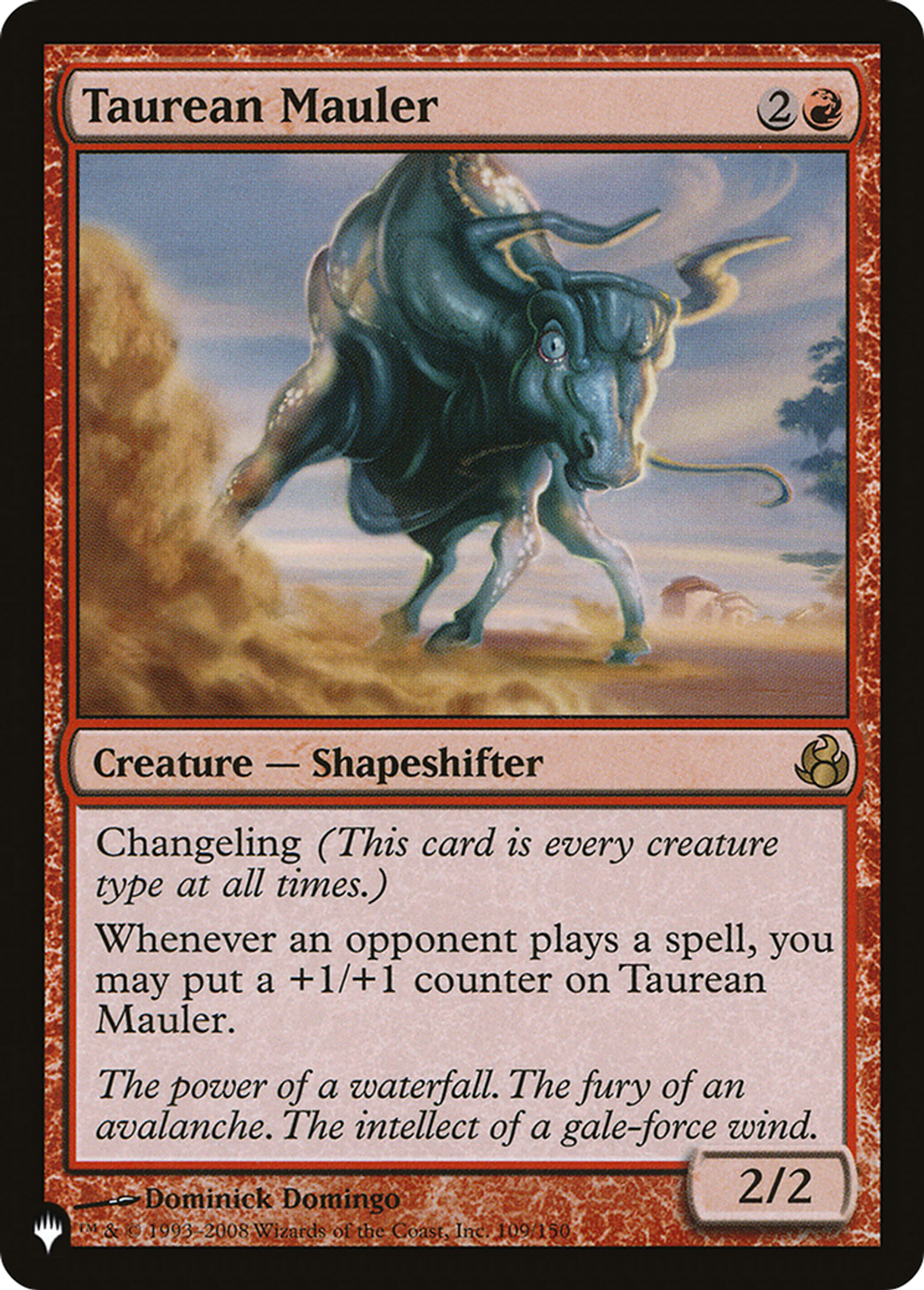 Taurean Mauler — The List — Magic: The Gathering