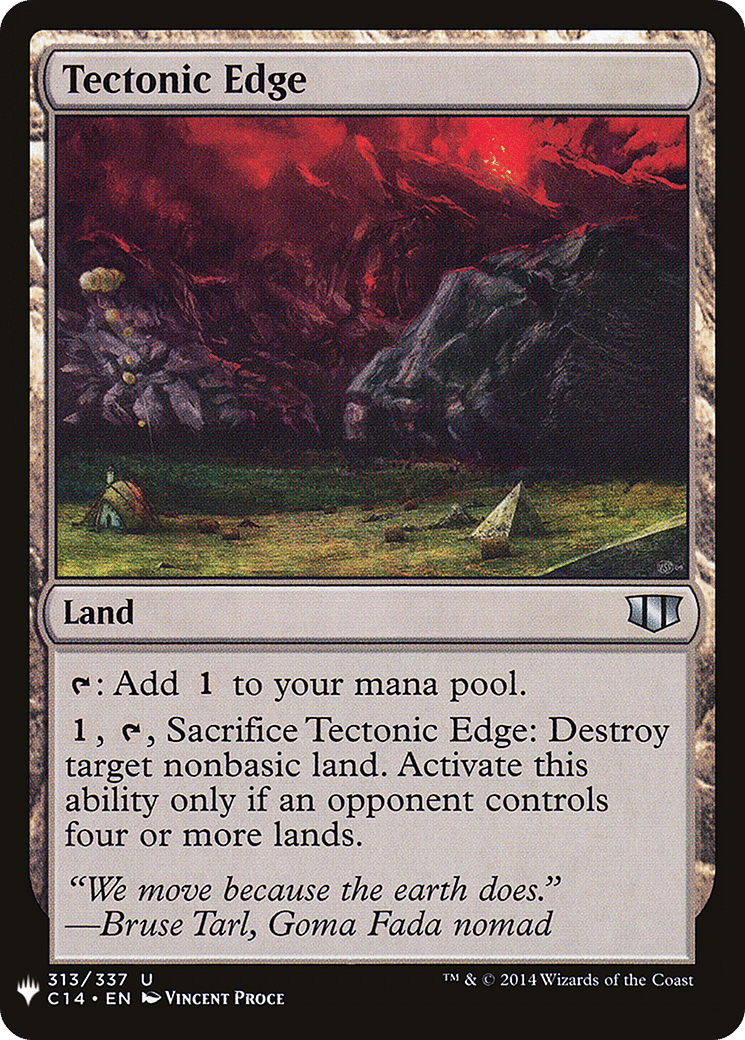 Frontière tectonique from The List - Magic: The Gathering