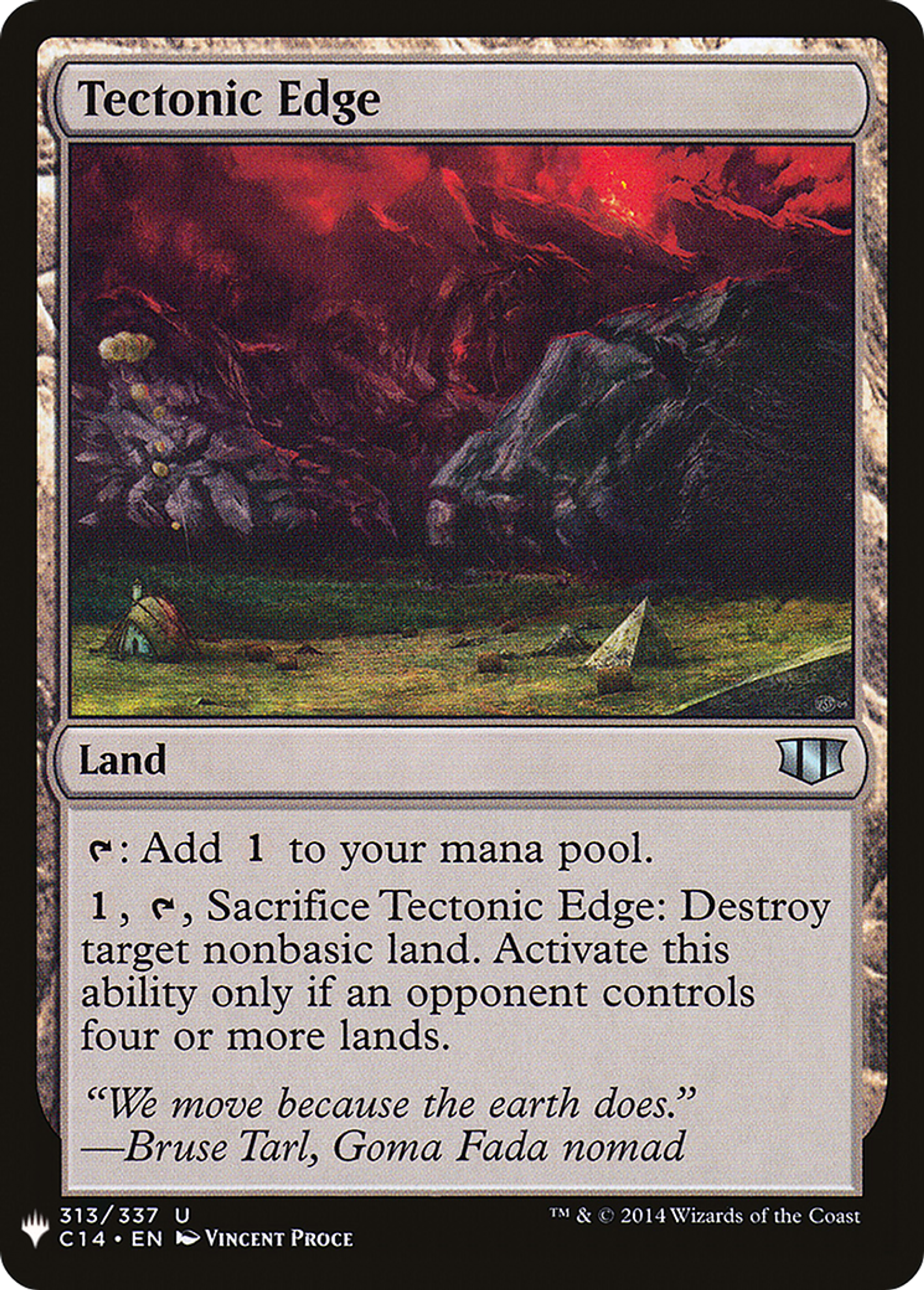 Frontière tectonique — The List — Magic: The Gathering